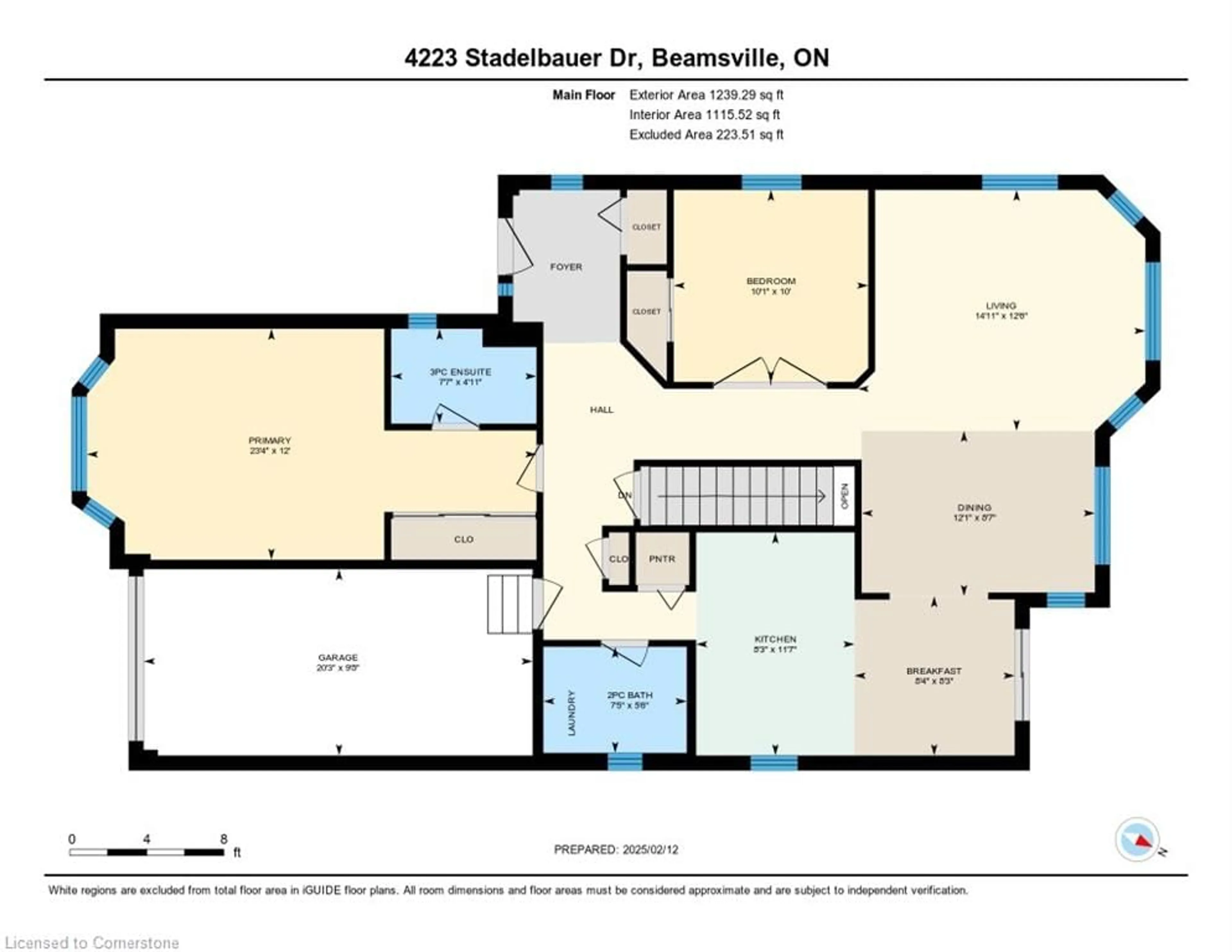 Floor plan for 4223 Stadelbauer Dr, Beamsville Ontario L3J 0J9