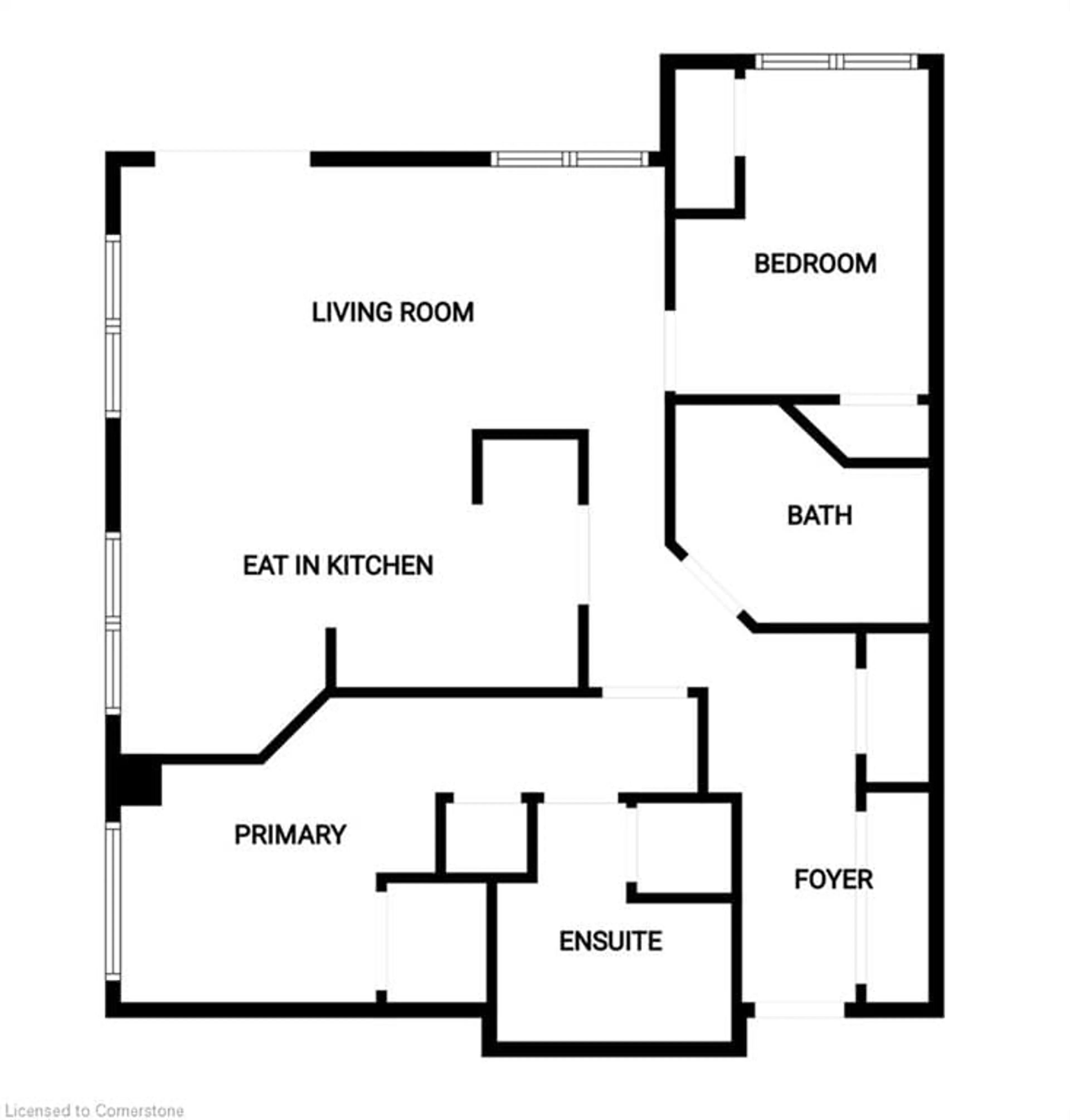 Floor plan for 135 James St #502, Hamilton Ontario L8P 2Z6