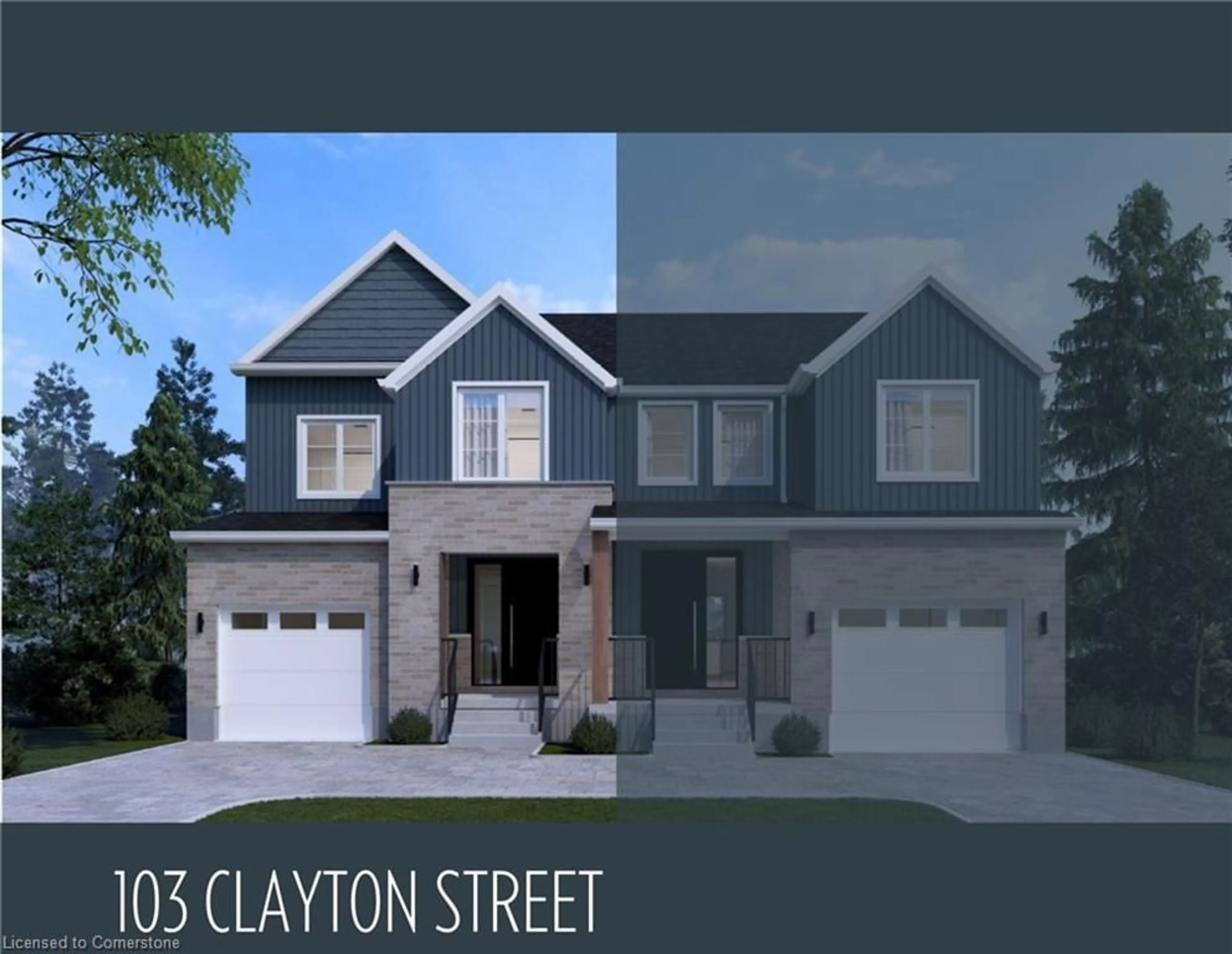 Home with brick exterior material, street for 103 Clayton St, Mitchell Ontario N0K 1N0