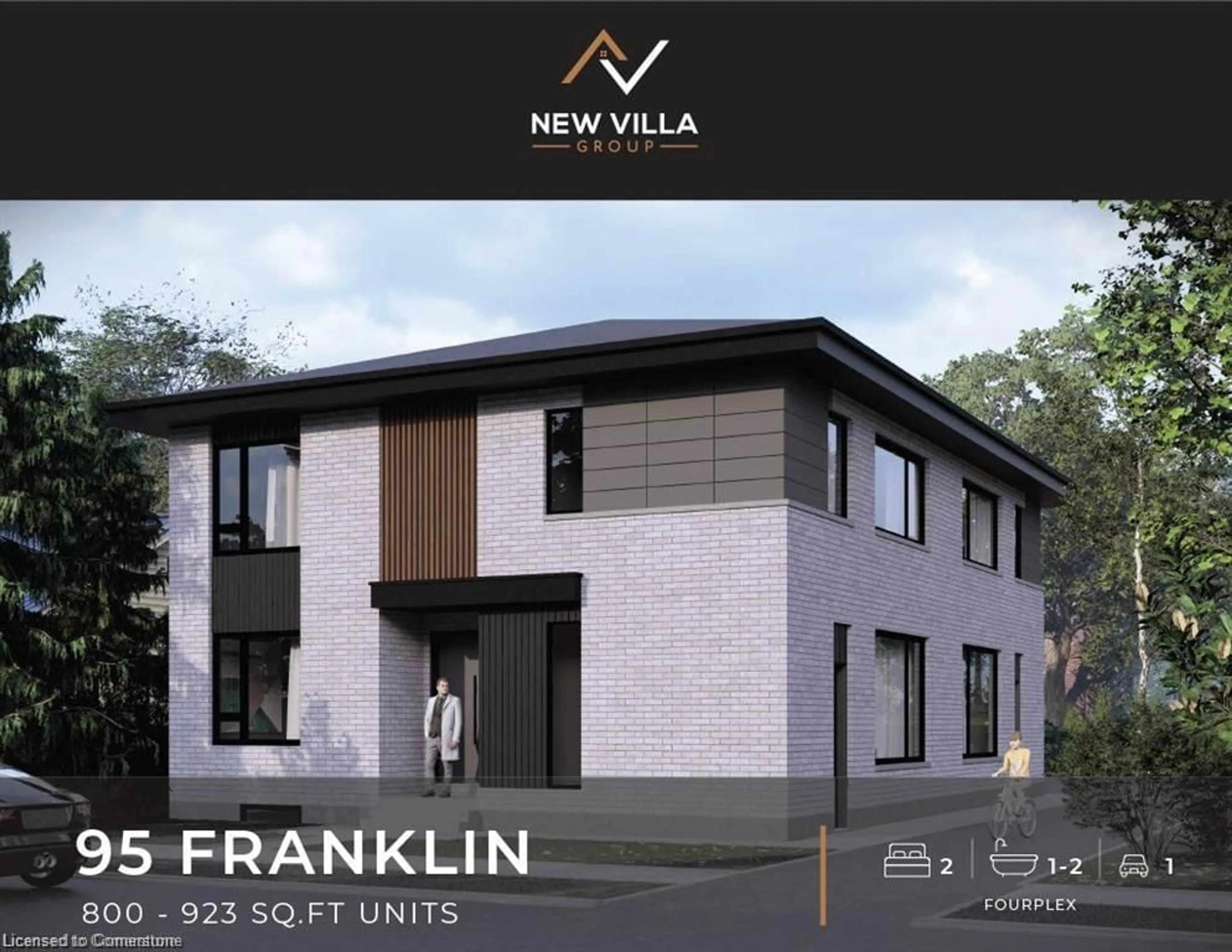 Home with brick exterior material, building for 95 Franklin St, Kitchener Ontario N2A 1Y1