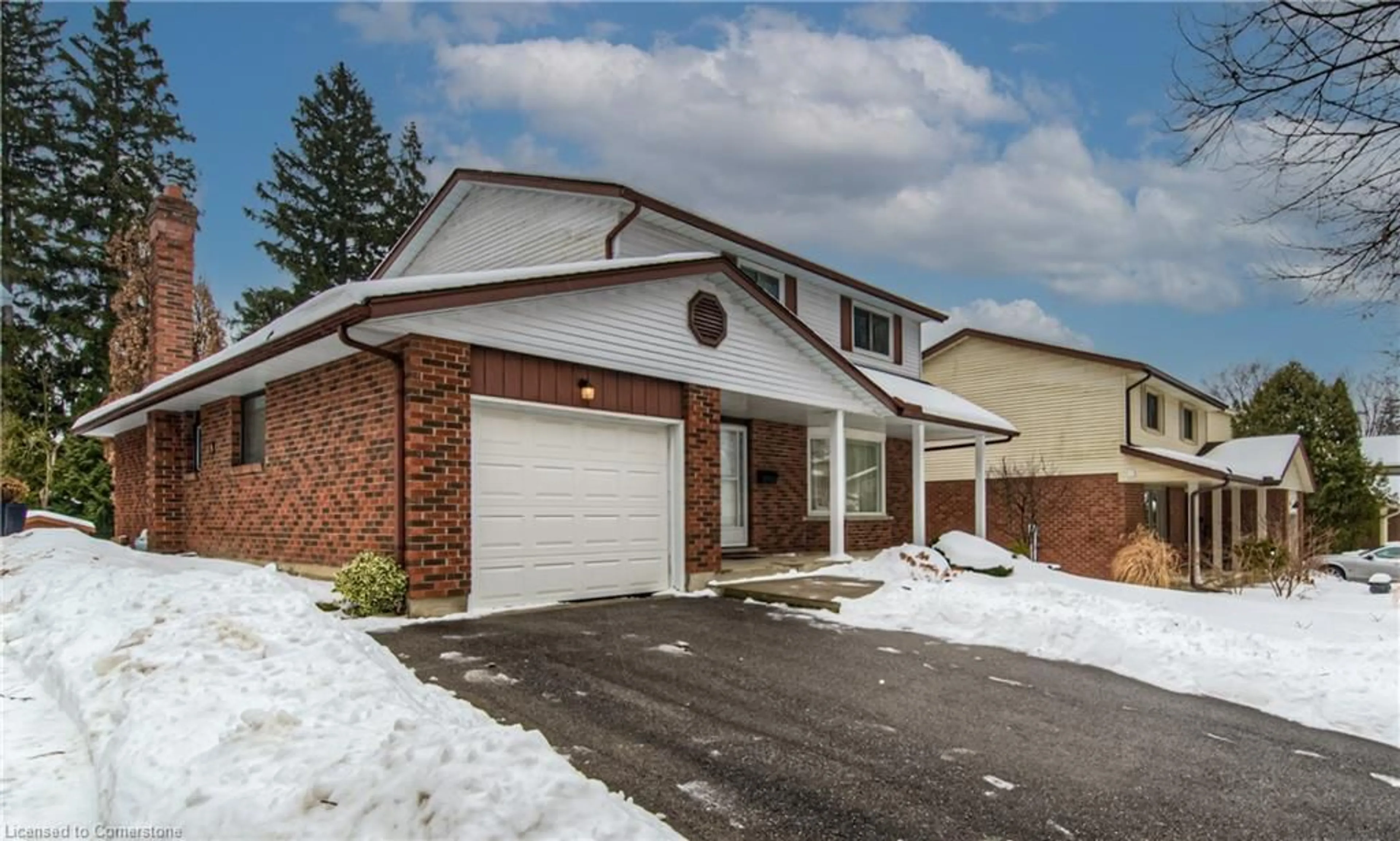 Home with brick exterior material, street for 16 Woodview Cres, Kitchener Ontario N2A 3E3