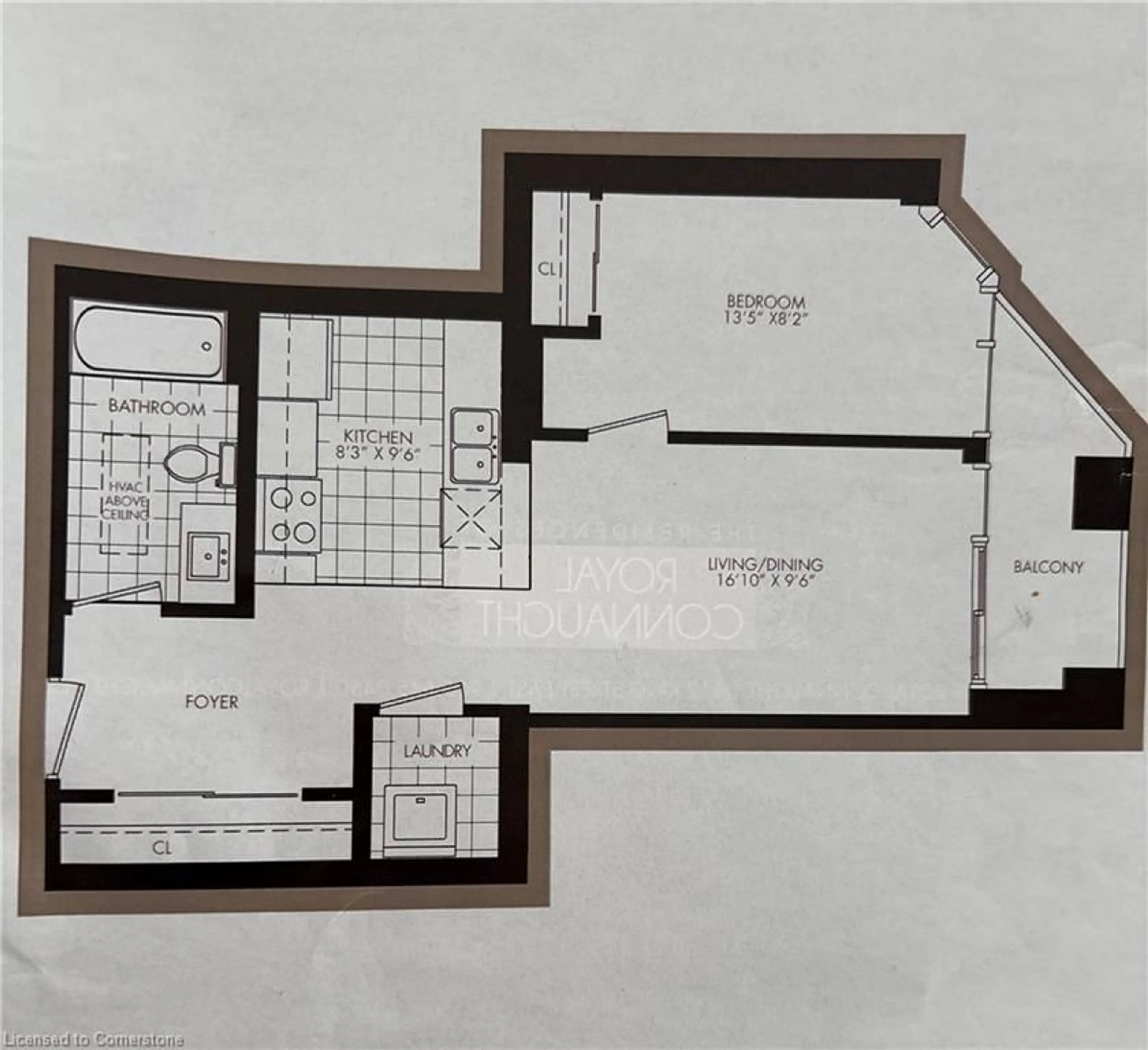 Floor plan for 112 King Street East St #1110, Hamilton Ontario L8N 1A8