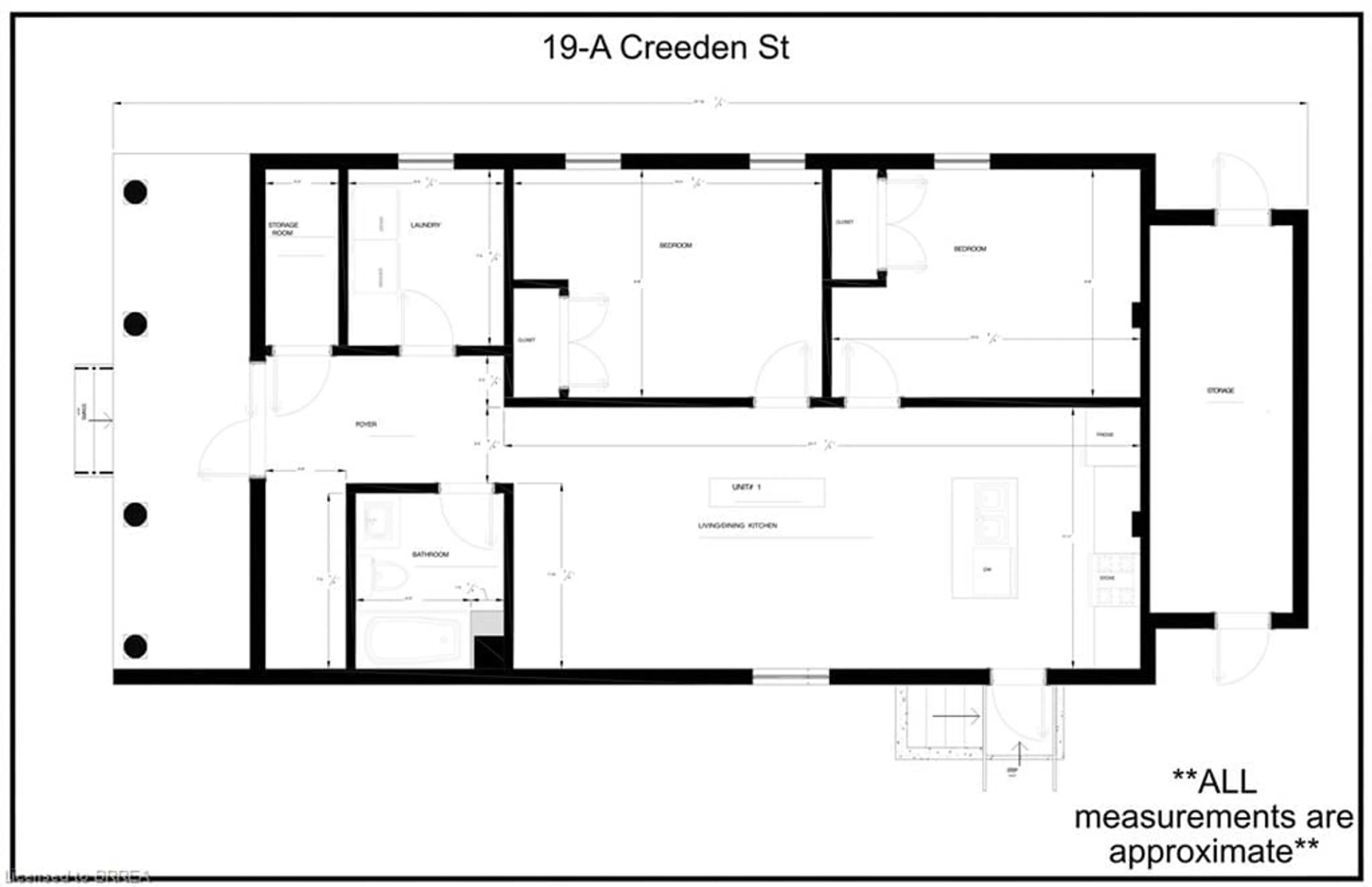 Floor plan for 19-A Creeden St, Paris Ontario N3L 2B8