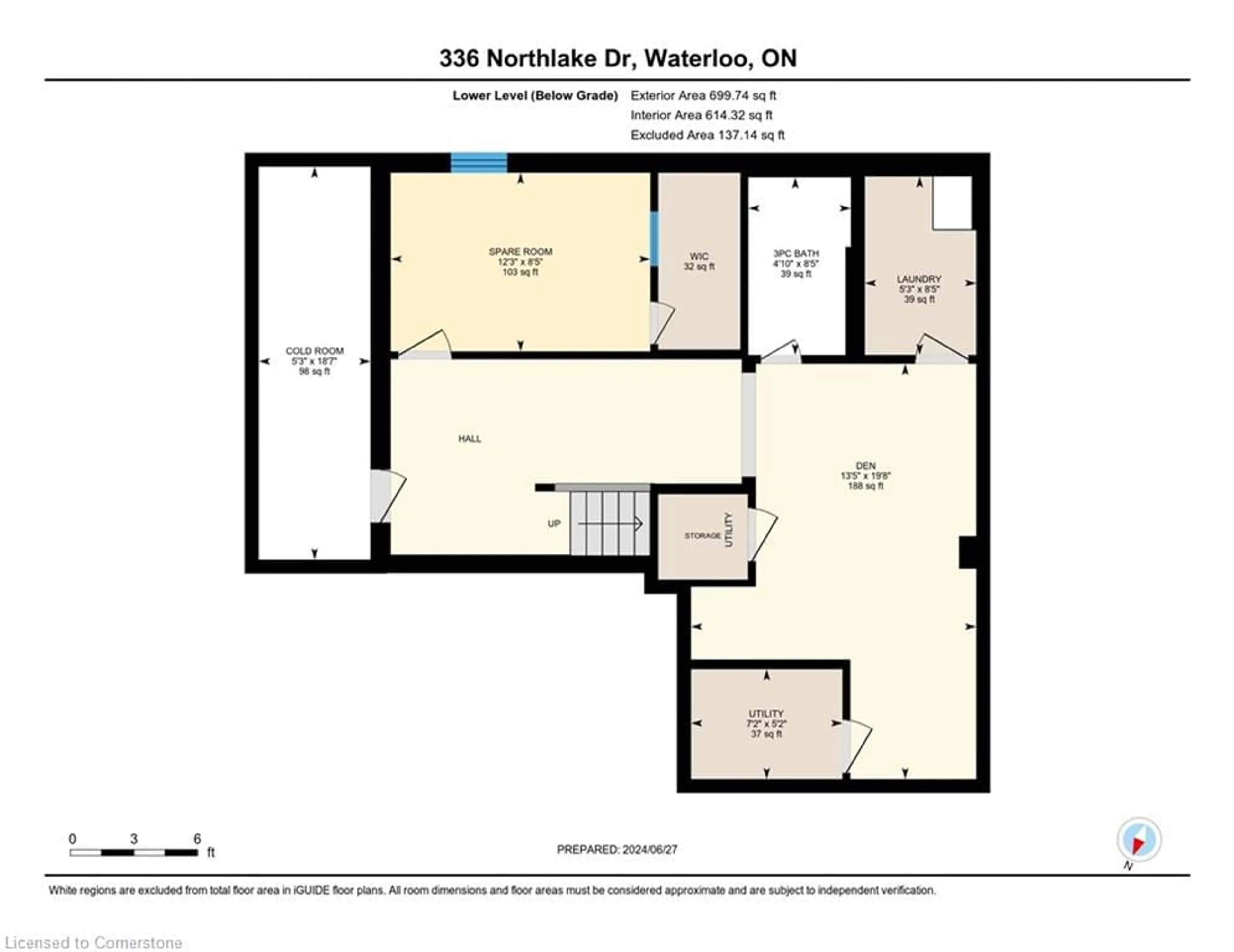 Floor plan for 336 Northlake Dr, Waterloo Ontario N2V 1R1