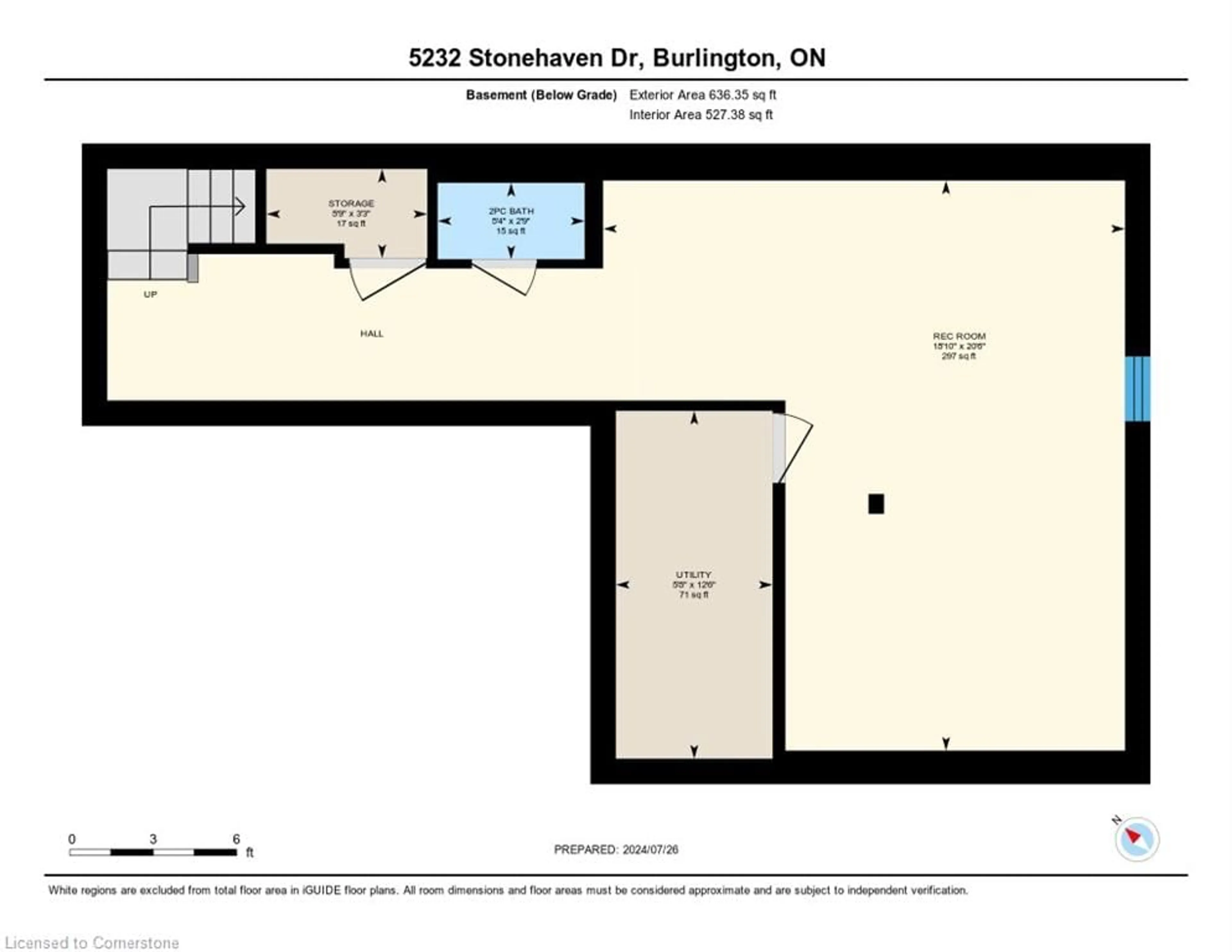 Floor plan for 5232 Stonehaven Dr, Burlington Ontario L7L 7J4