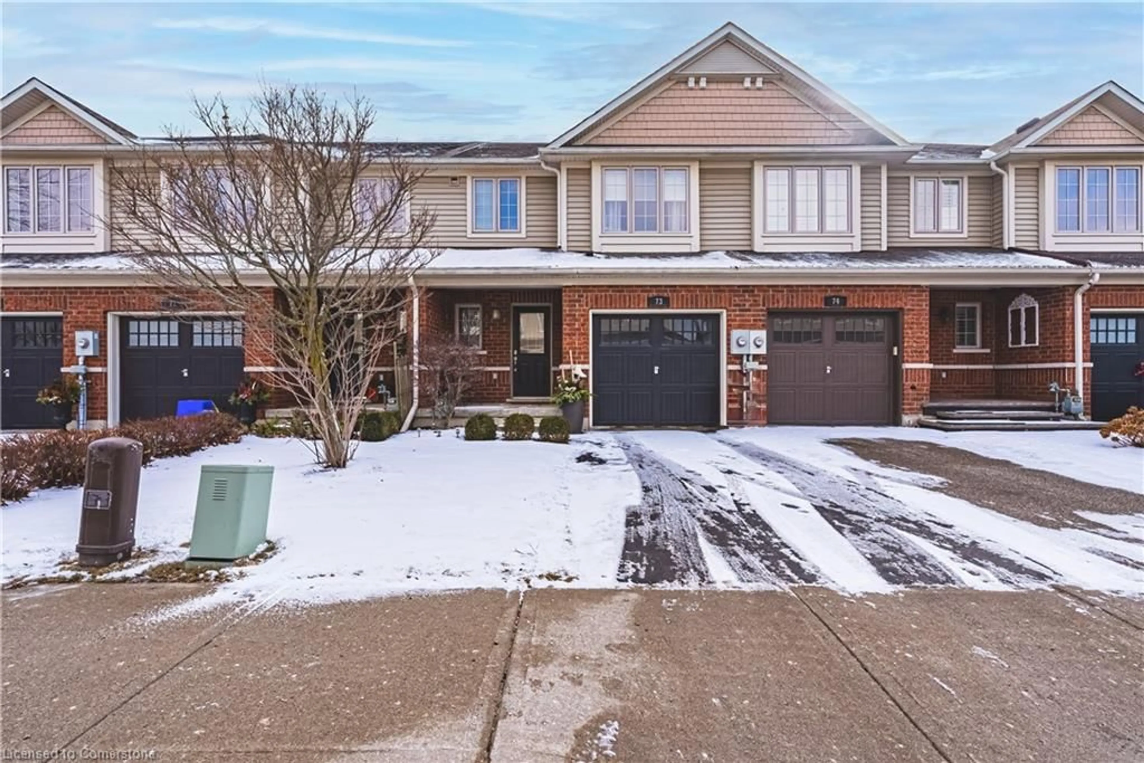 Home with brick exterior material, street for 222 Fall Fair Way #73, Binbrook Ontario L0R 1C0