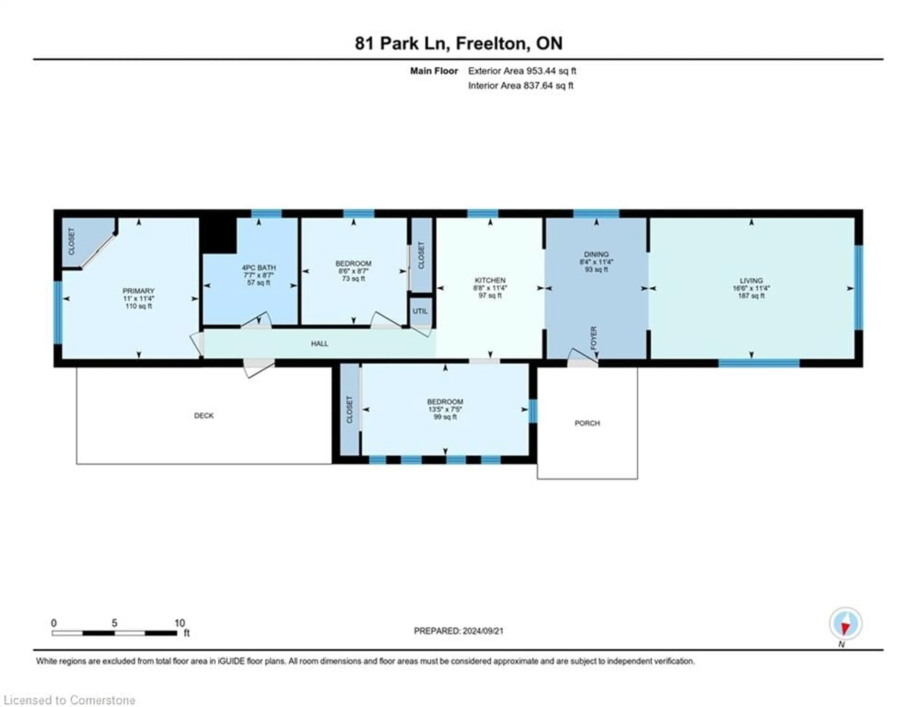 Floor plan for 1294 8th Concession Rd #81, Flamborough Ontario N0B 2J0