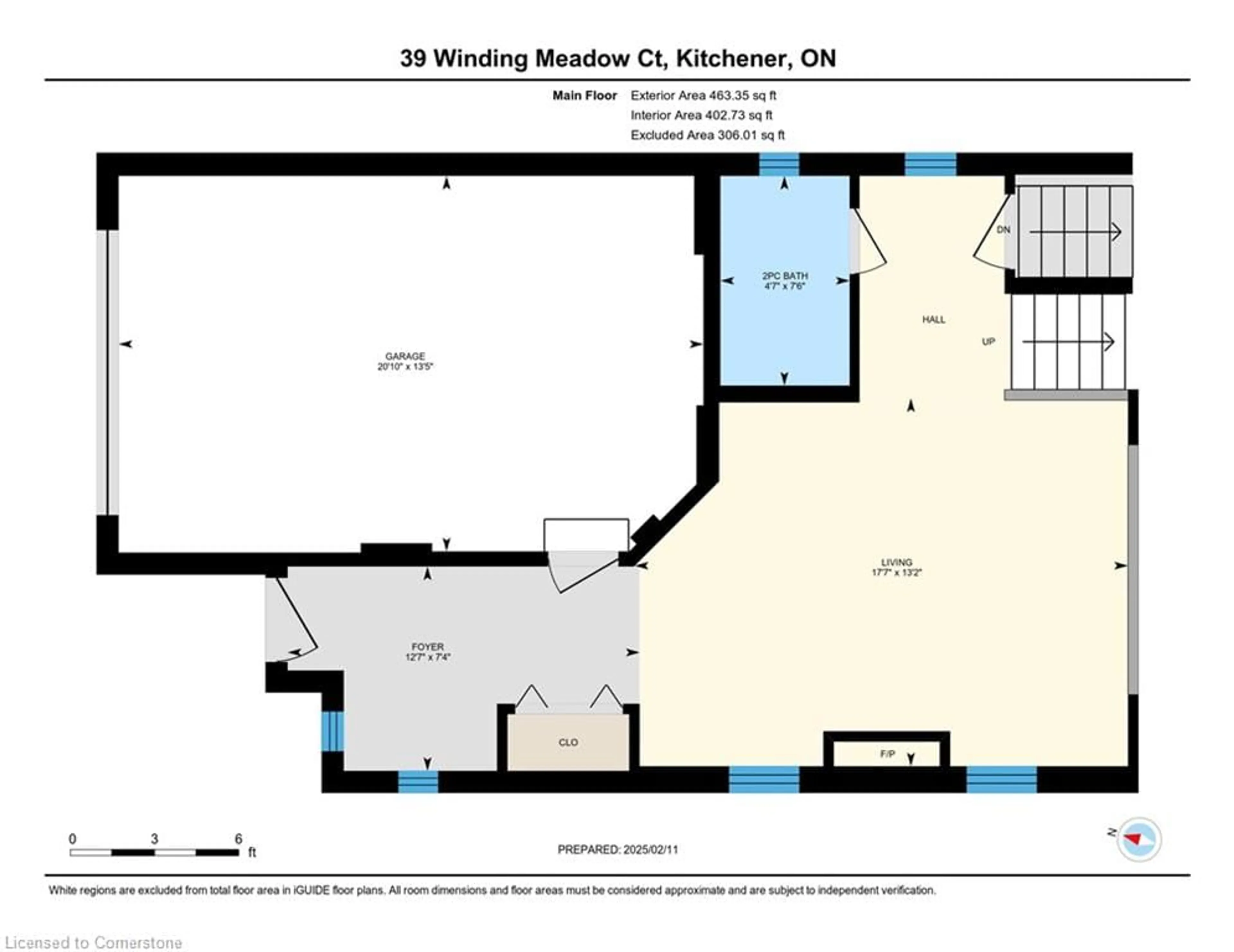 Floor plan for 39 Winding Meadow Crt, Kitchener Ontario N2N 3P7