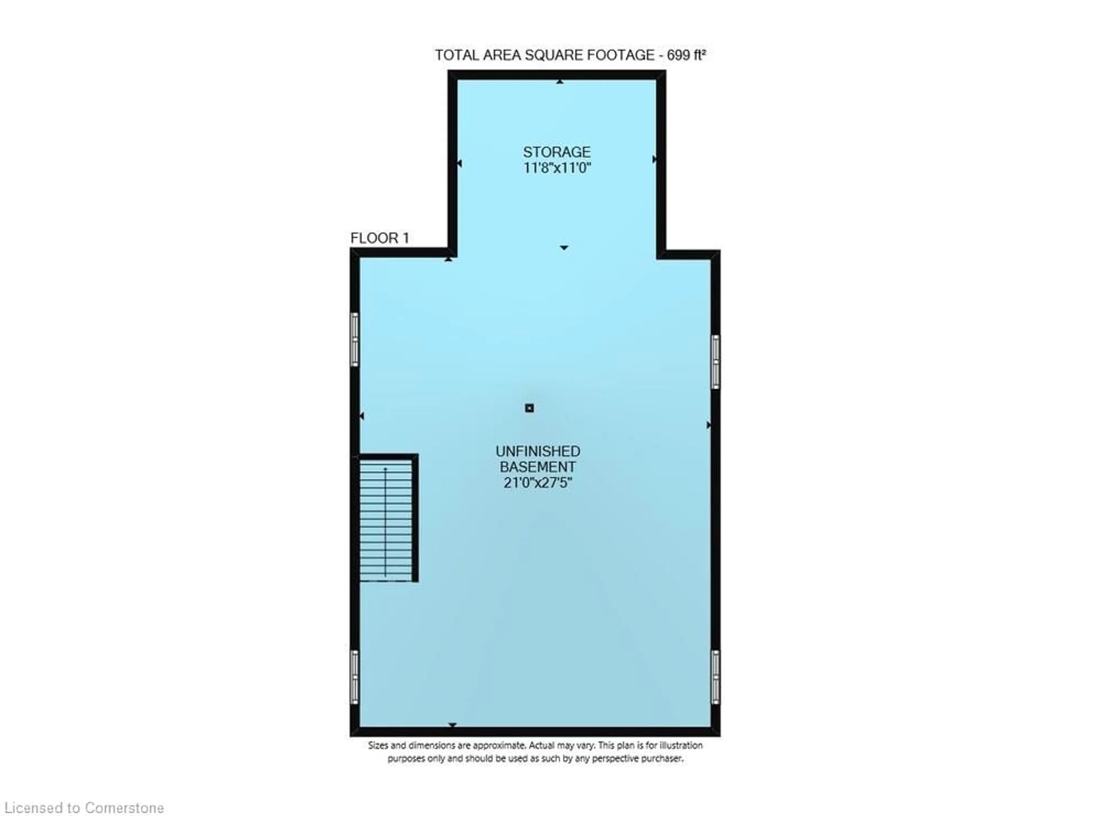 Floor plan for 61 Fairleigh Cres, Hamilton Ontario L8M 2L1