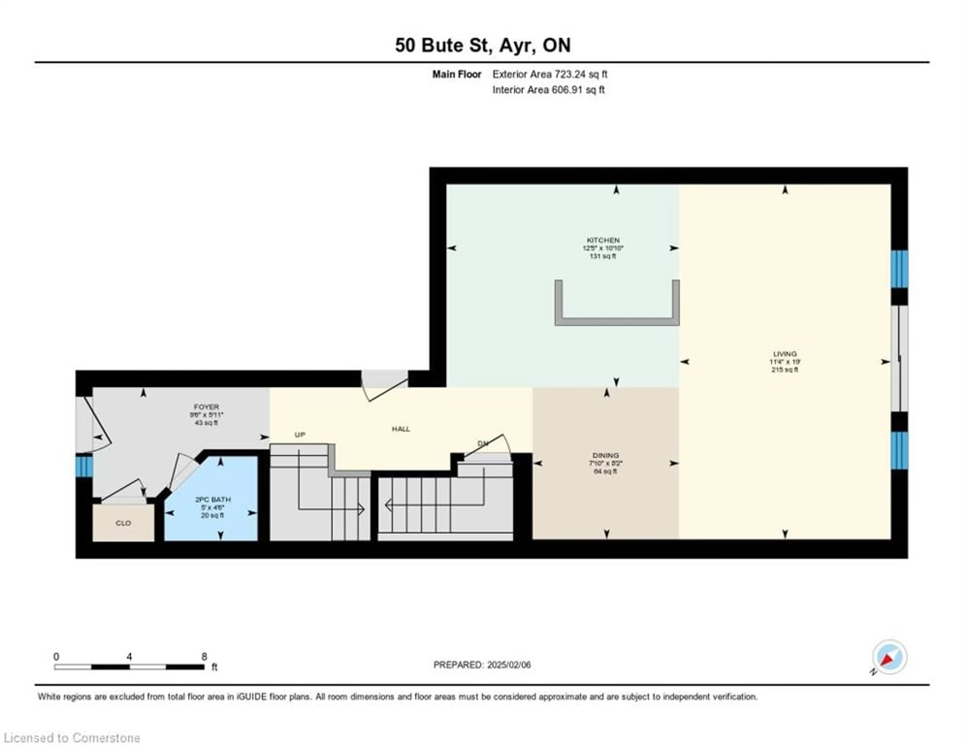 Floor plan for 50 Bute St #11, Ayr Ontario N0B 1E0