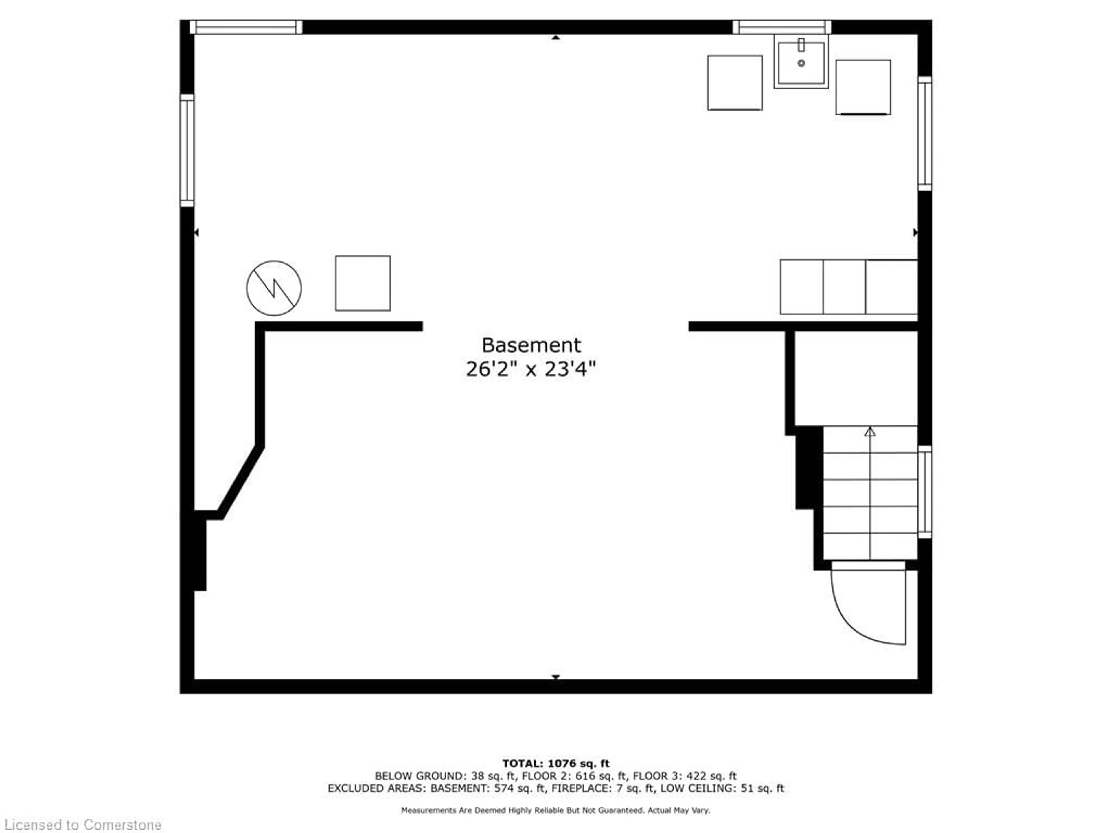 Floor plan for 121 King St, Stoney Creek Ontario L8G 1L2