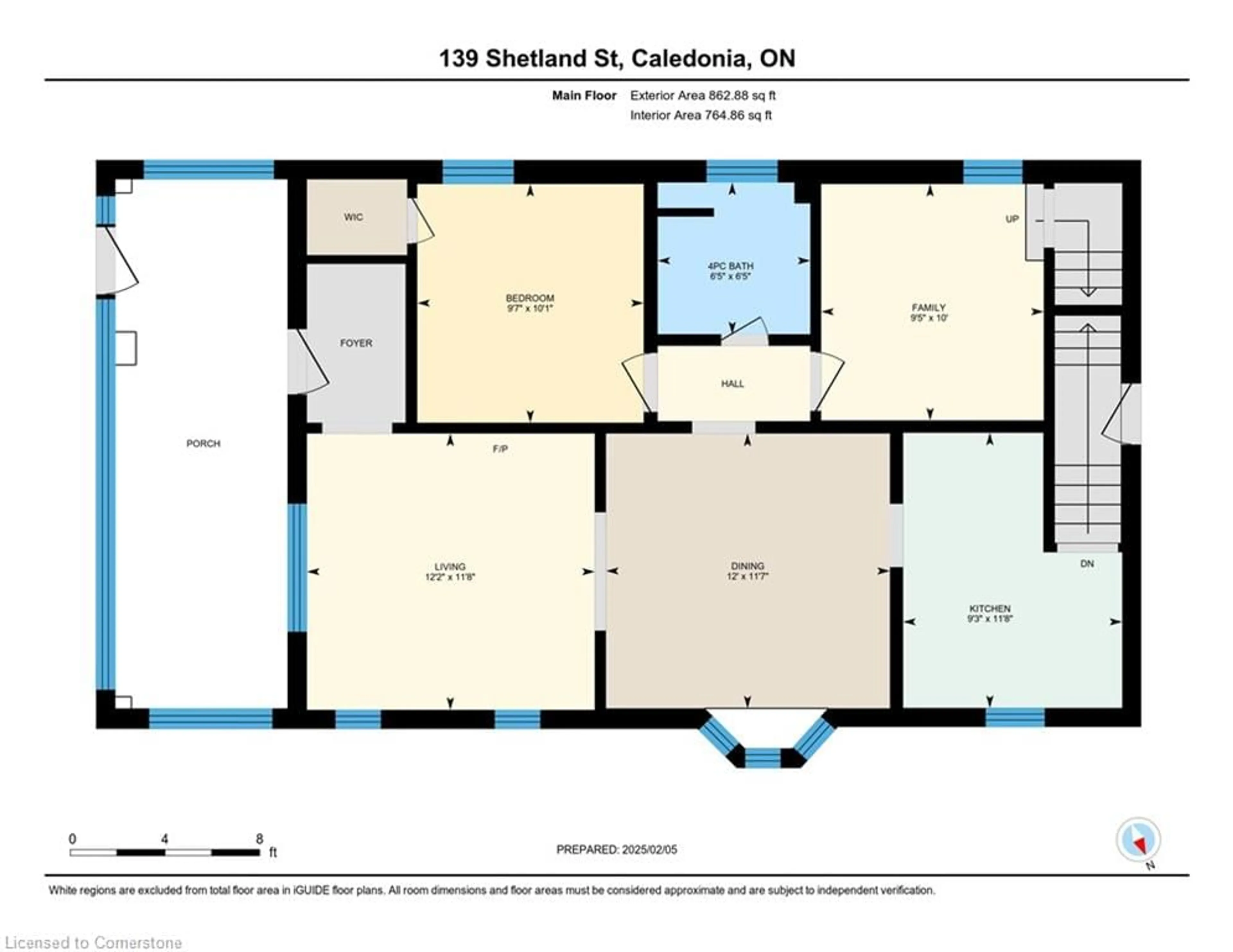 Floor plan for 139 Shetland St, Caledonia Ontario N3W 1B1