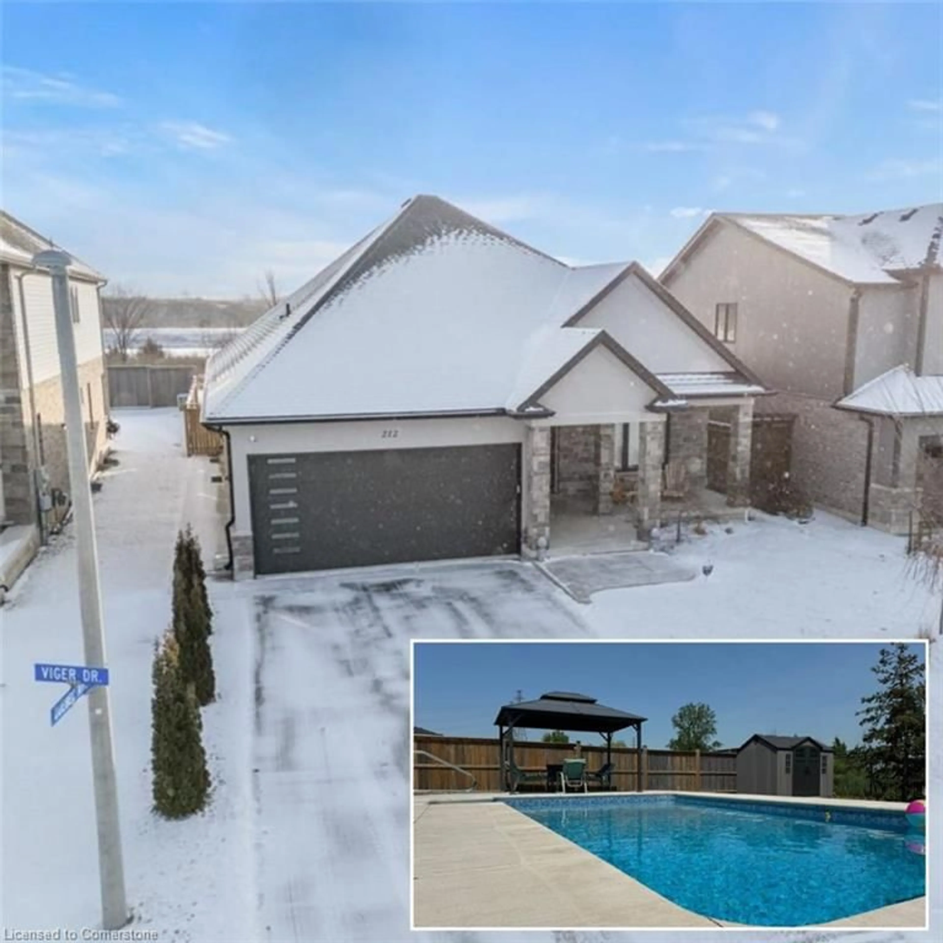 A pic from outside/outdoor area/front of a property/back of a property/a pic from drone, unknown for 212 Viger Dr, Welland Ontario L3B 0E4