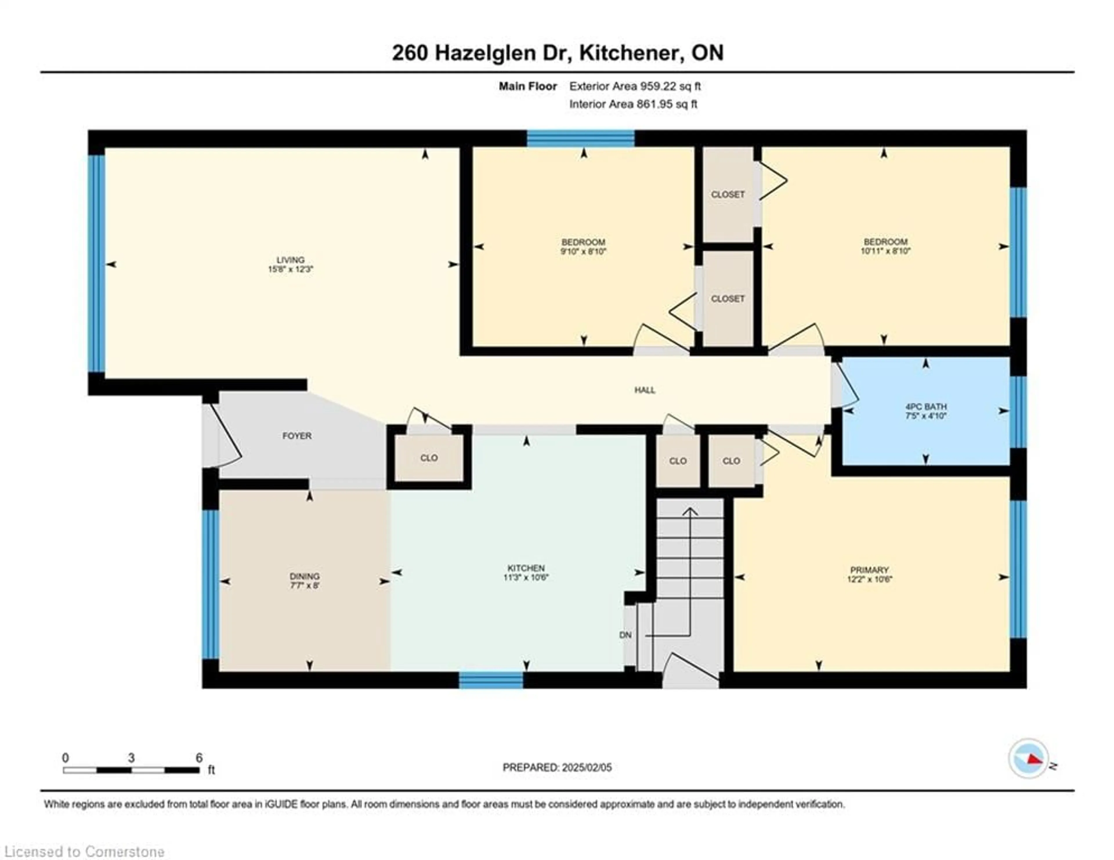 Floor plan for 260 Hazelglen Dr, Kitchener Ontario N2M 2E7