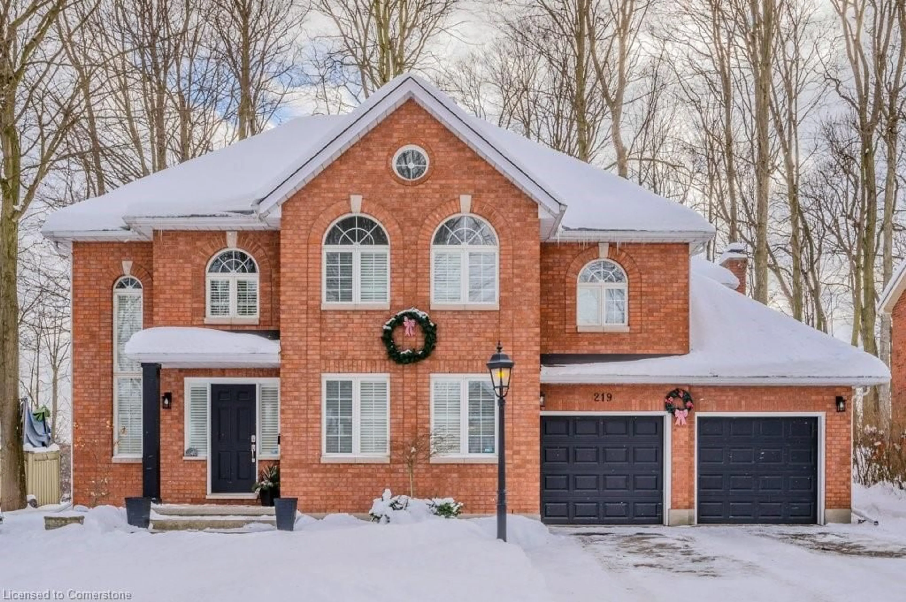 Home with brick exterior material, street for 219 Corrie Cres, Waterloo Ontario N2L 5W3