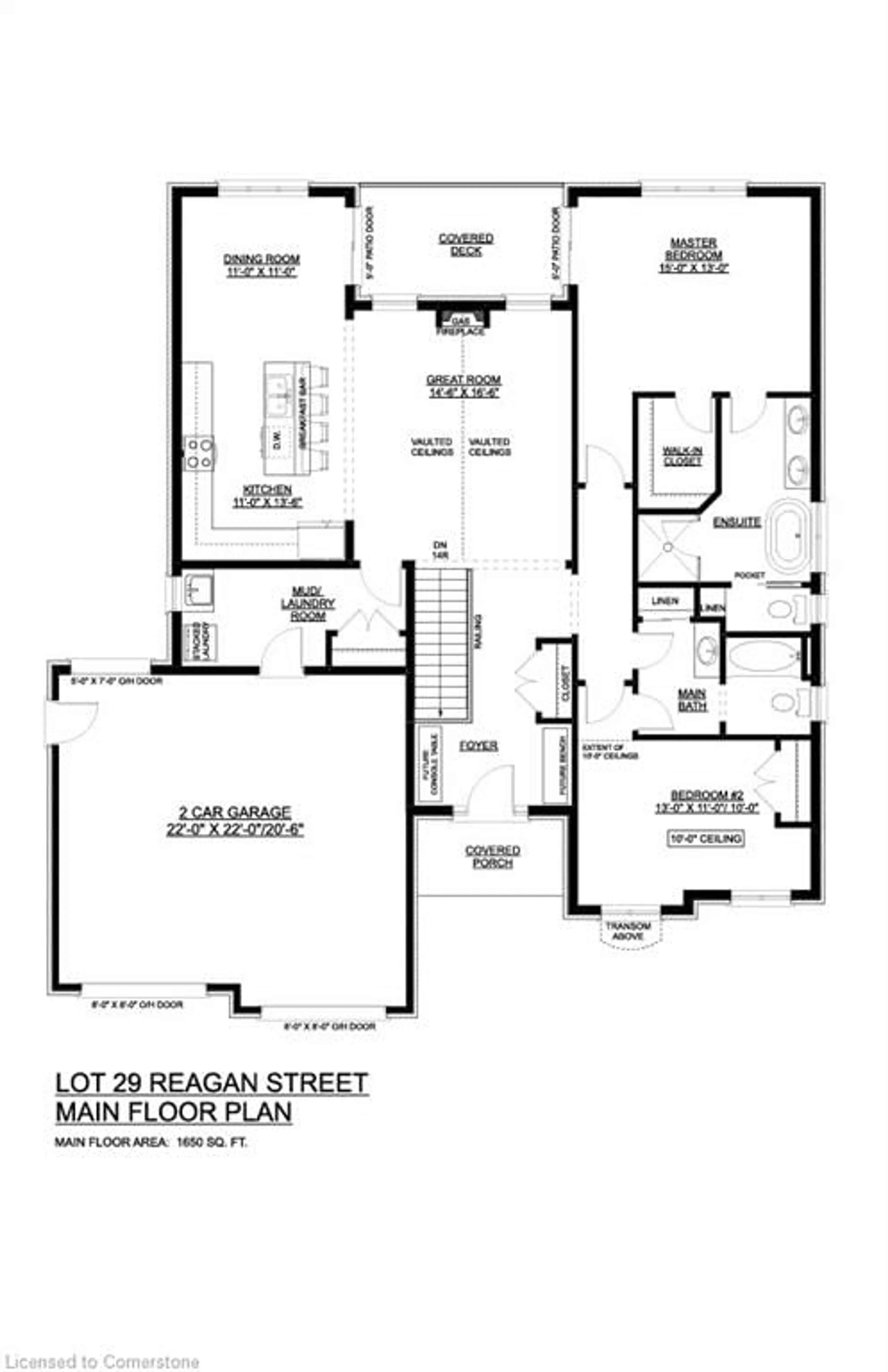 Floor plan for 47 Coulter St, Milverton Ontario N0K 1M0