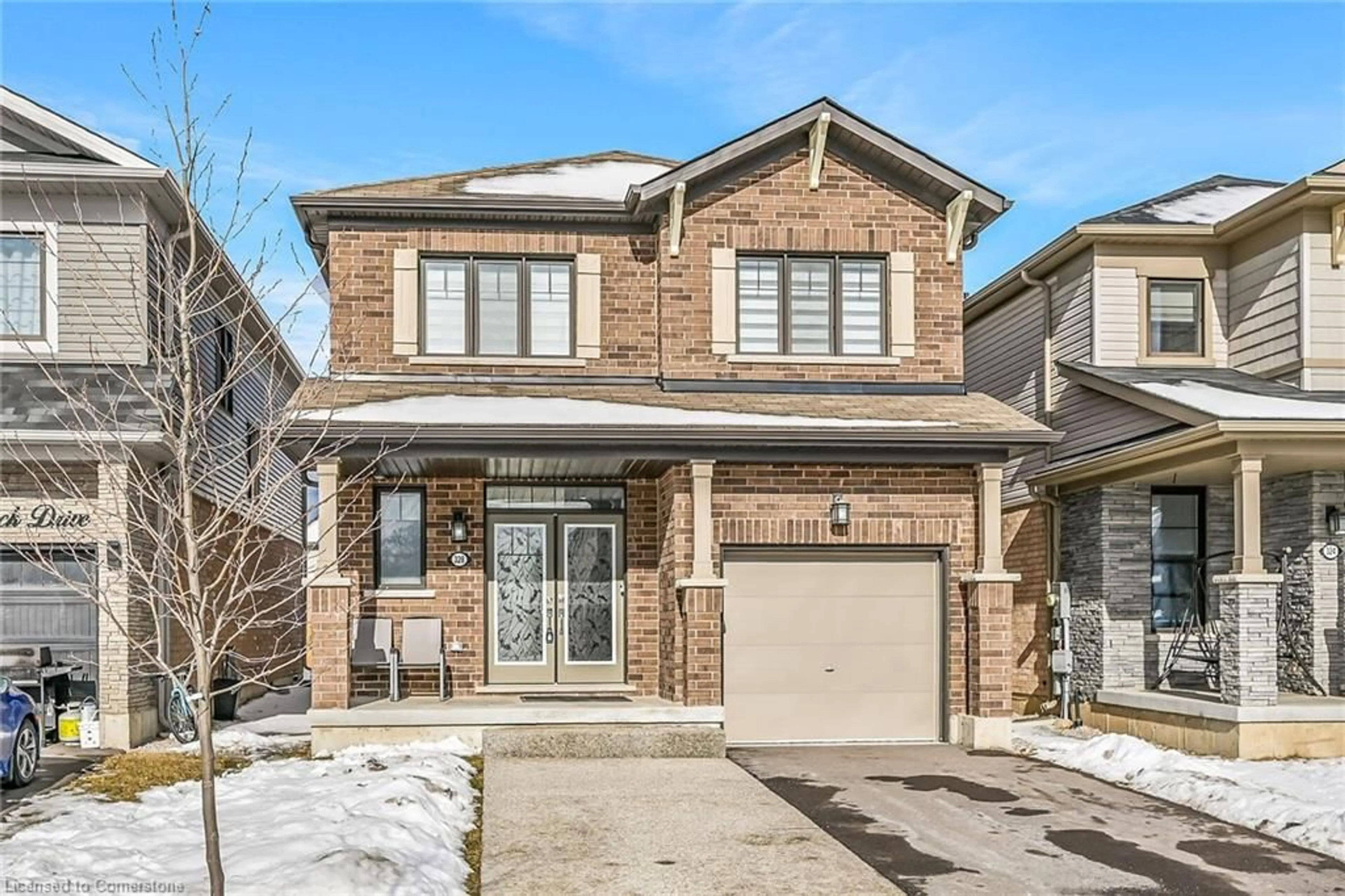 Home with brick exterior material, street for 328 Bedrock Dr, Stoney Creek Ontario L8J 0M3