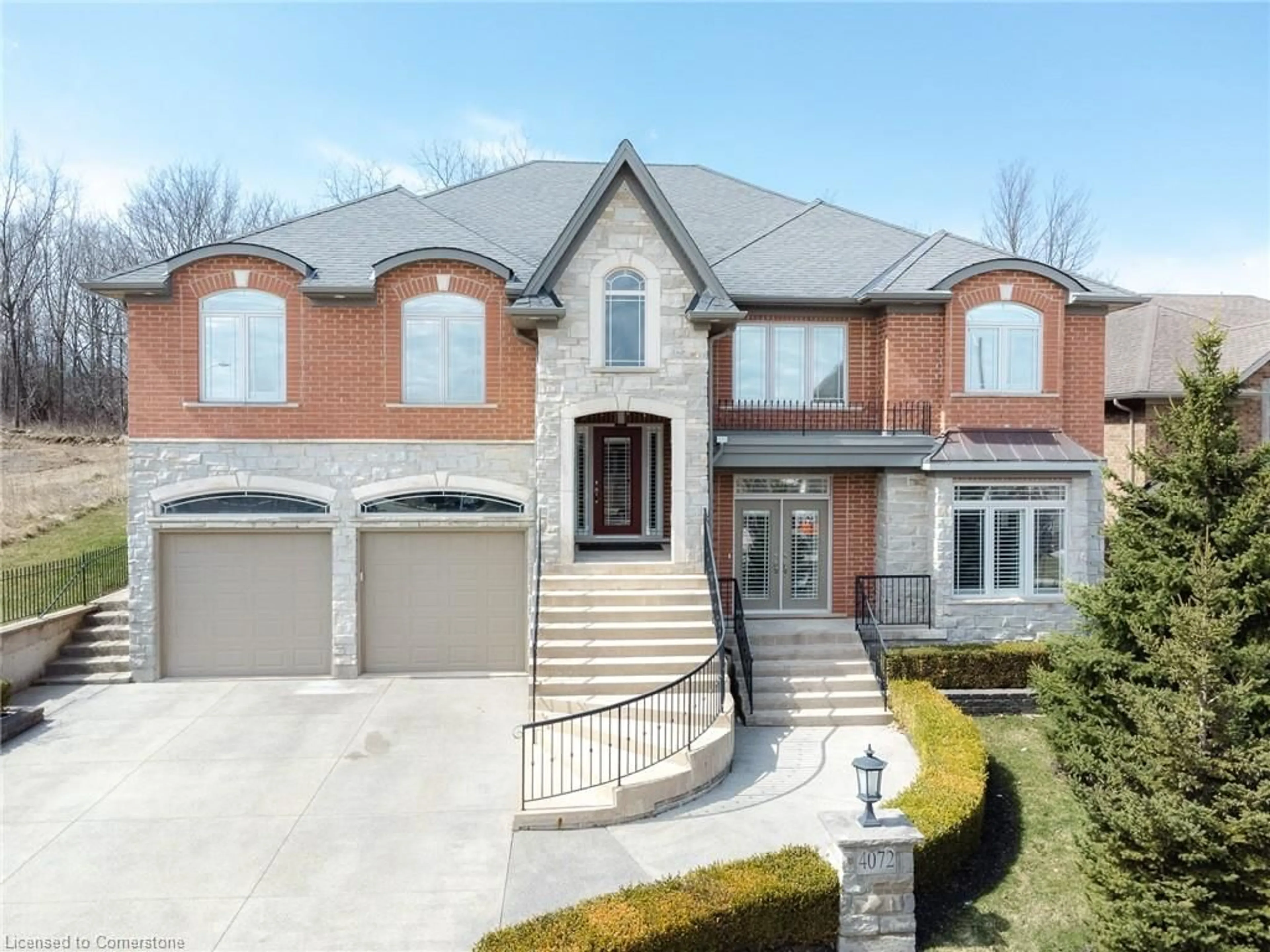 Home with brick exterior material, street for 4072 Highland Park Dr, Beamsville Ontario L3J 0M3