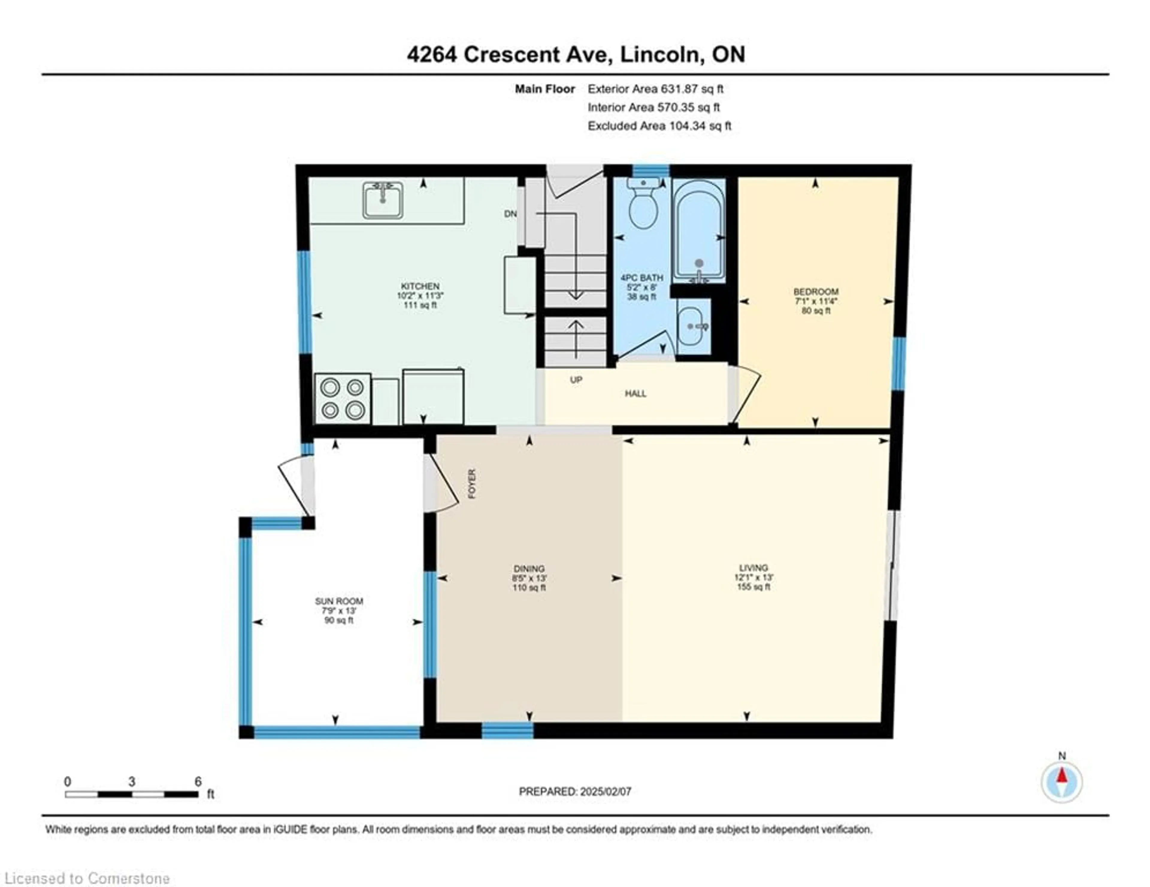 Floor plan for 4264 Crescent Ave, Beamsville Ontario L0R 1B8