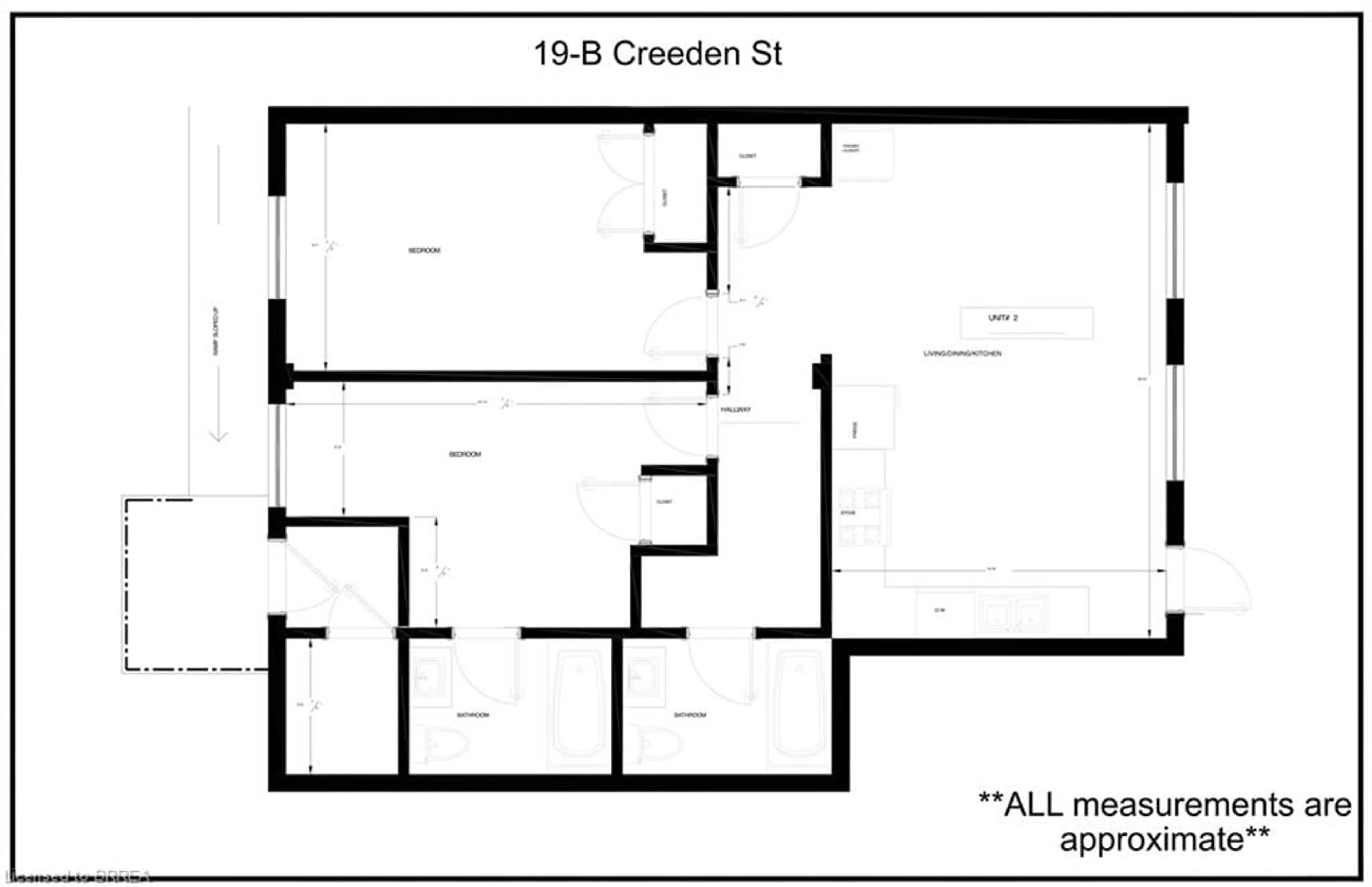 Floor plan for 19-B Creeden St, Paris Ontario N3L 2B8