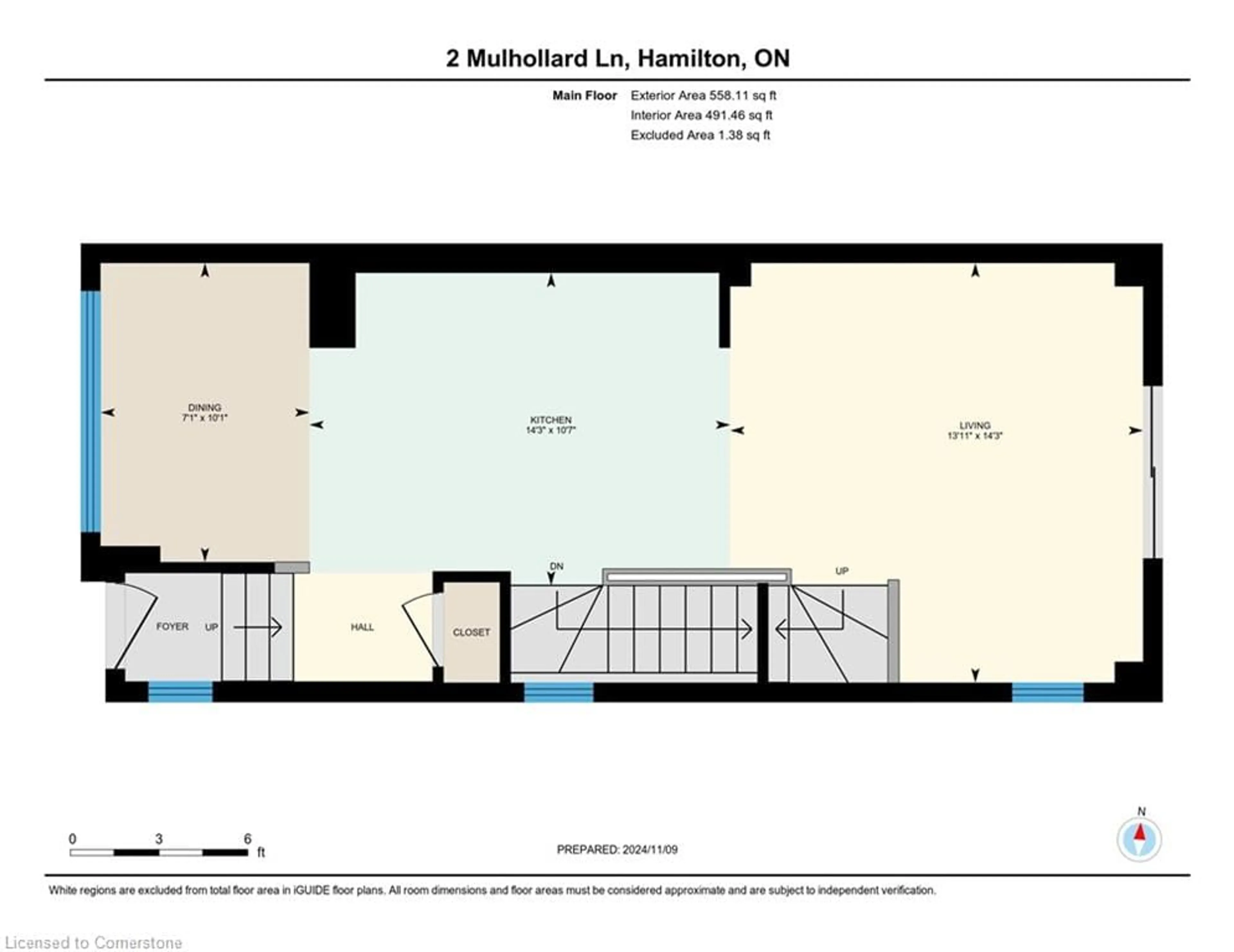 Floor plan for 2 Mulhollard Lane, Ancaster Ontario L9G 0H3