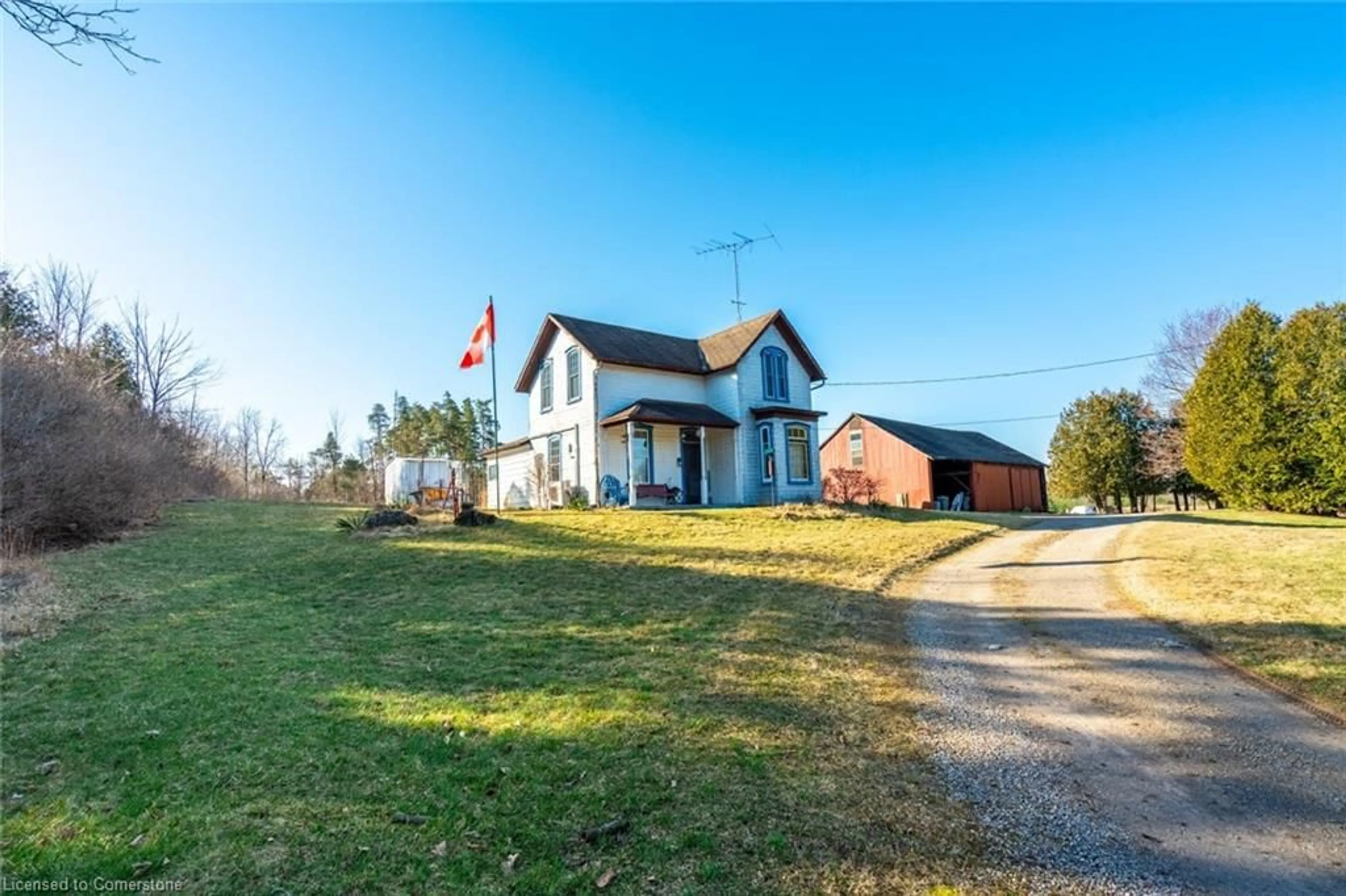 A pic from outside/outdoor area/front of a property/back of a property/a pic from drone, building for 962 Concession 10 Rd, Puslinch Ontario N0B 2J0