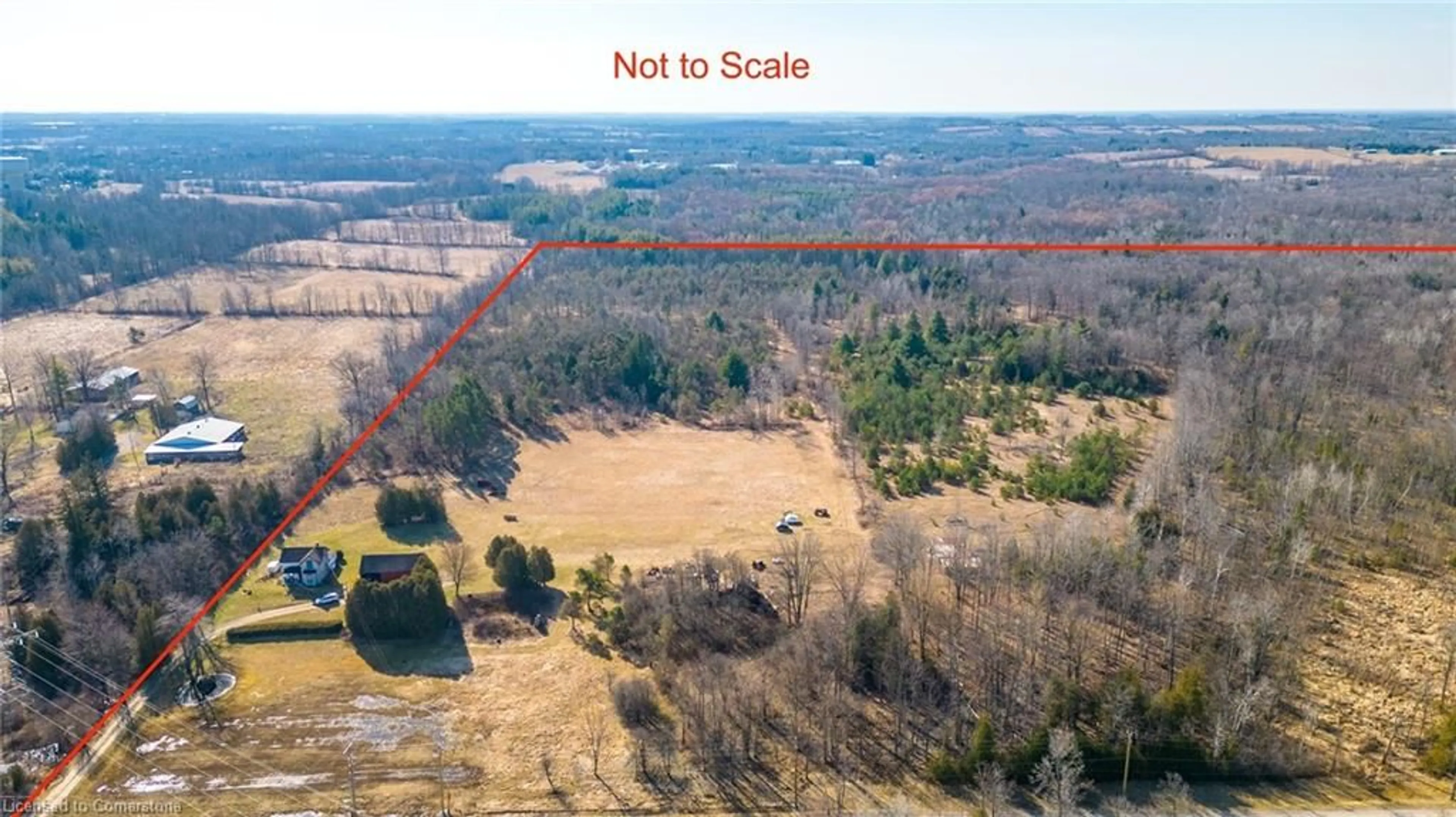 A pic from outside/outdoor area/front of a property/back of a property/a pic from drone, forest/trees view for 962 Concession 10 Rd, Puslinch Ontario N0B 2J0