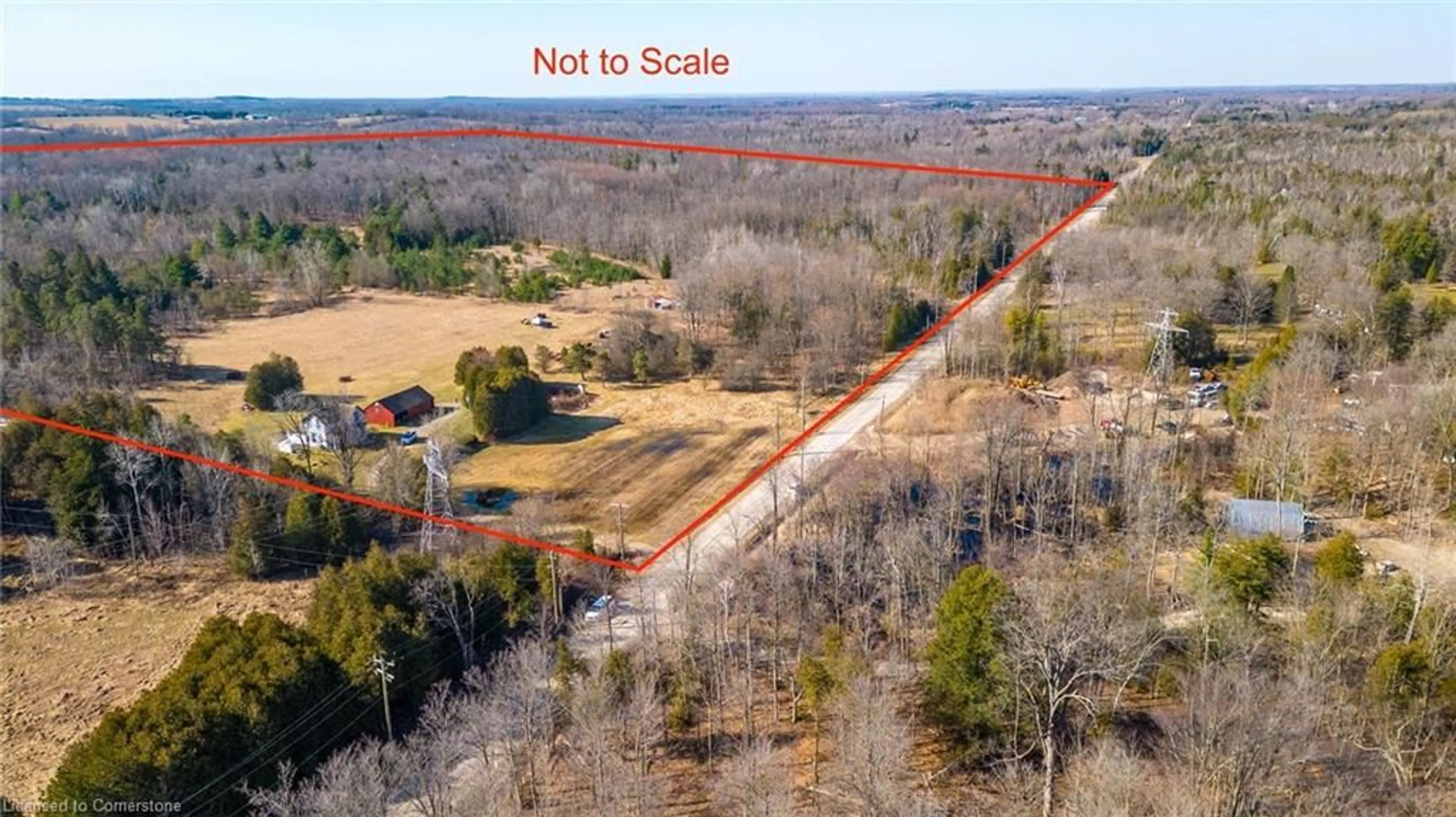 A pic from outside/outdoor area/front of a property/back of a property/a pic from drone, building for 962 Concession 10 Rd, Puslinch Ontario N0B 2J0