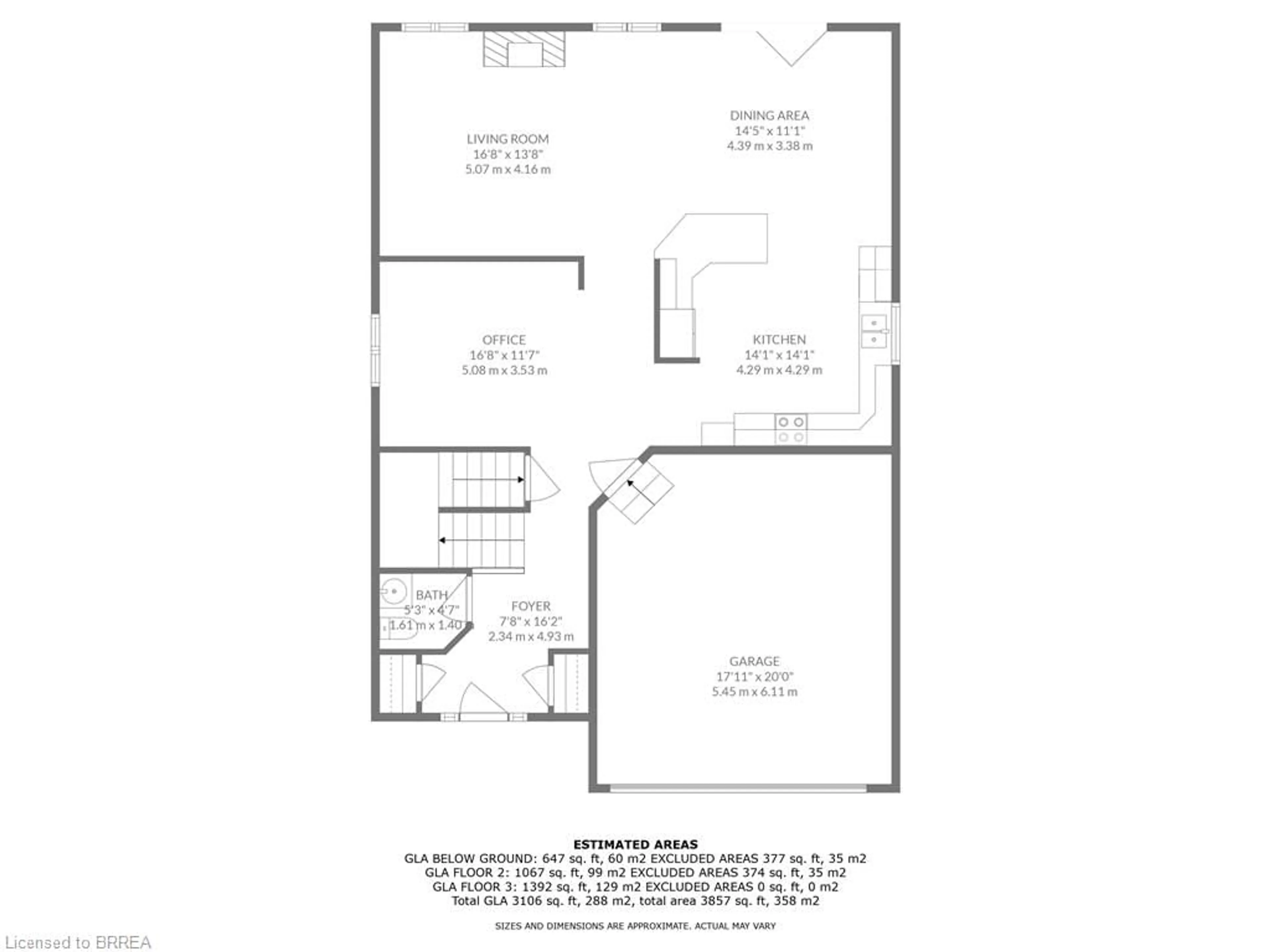 Floor plan for 36 Kellogg Ave, Mount Hope Ontario L0R 1W0