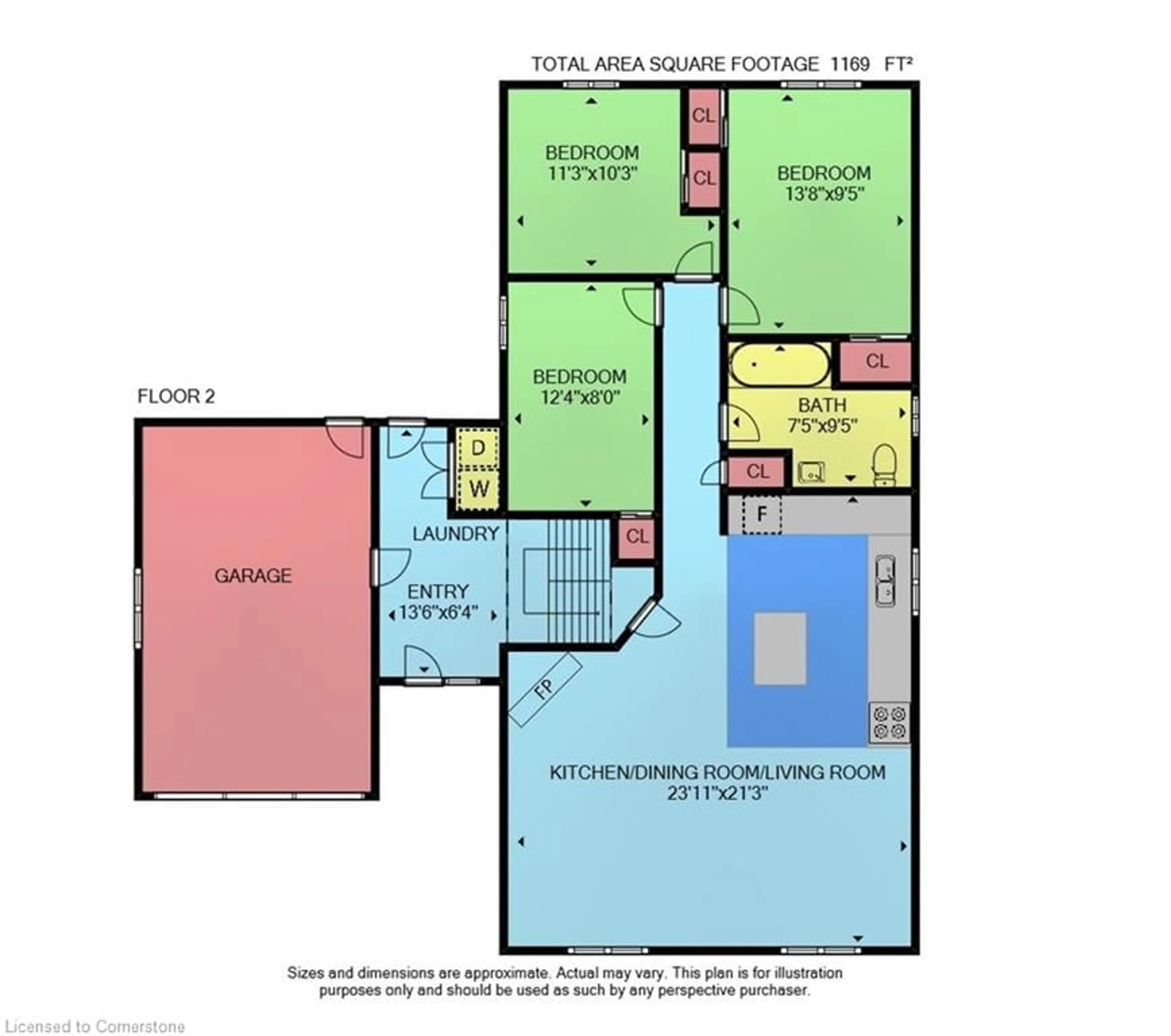 Floor plan for 2481 Meadow Crt, St. Anns Ontario L0R 1Y0