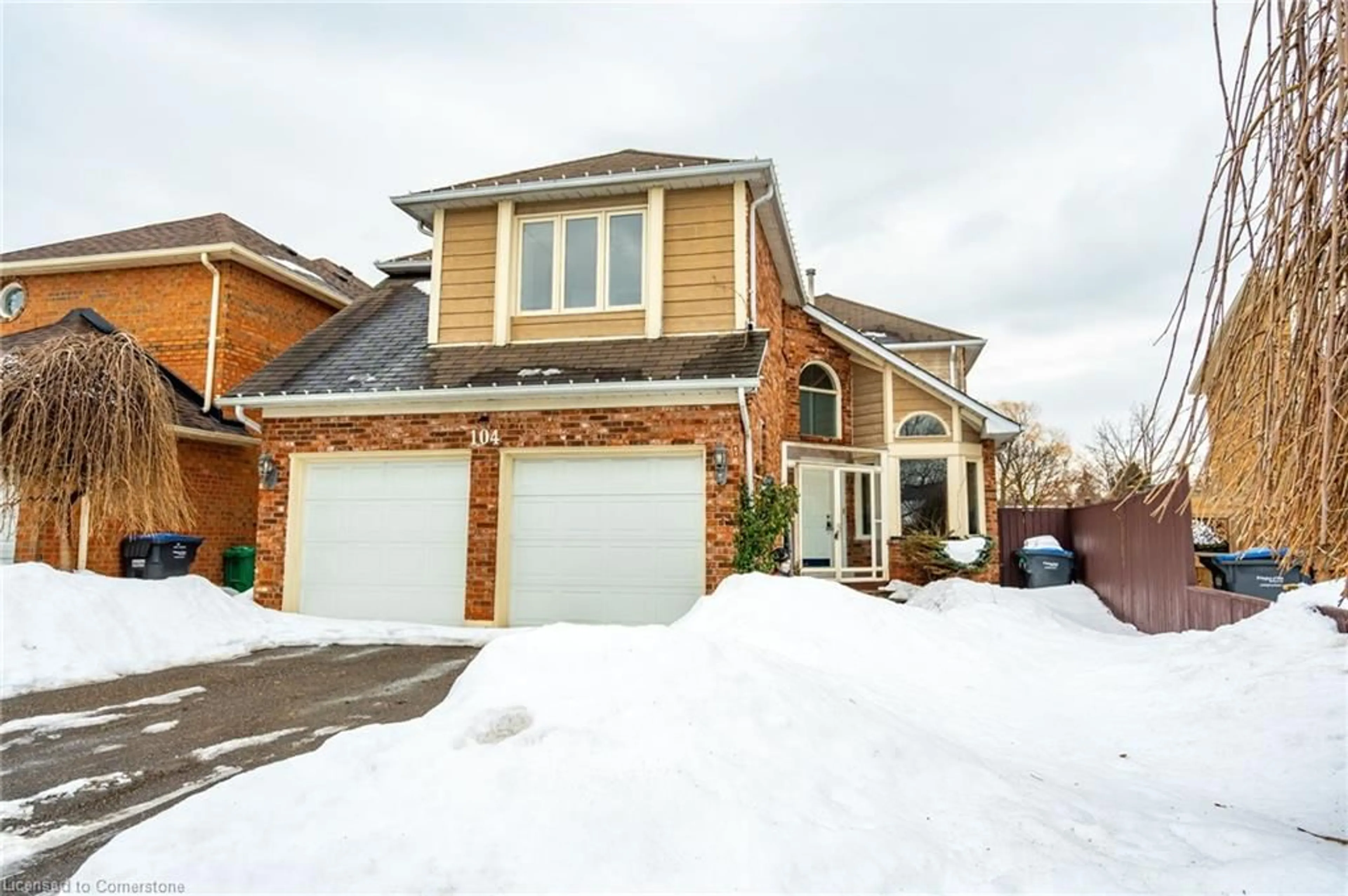 Home with brick exterior material, street for 104 Lord Simcoe Dr, Brampton Ontario L6S 5G9