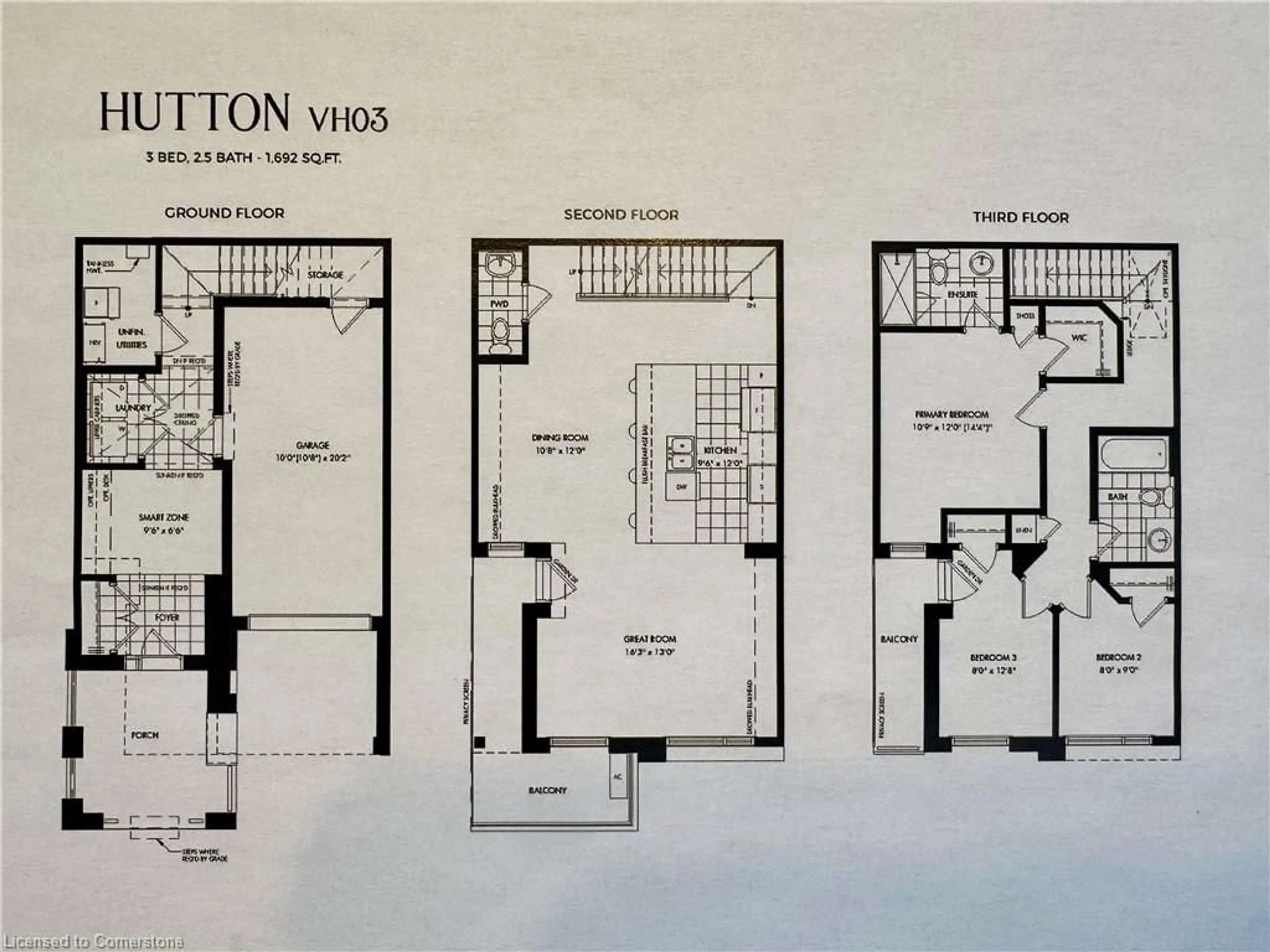 Floor plan for 1237 Anthonia Trail, Oakville Ontario L6H 7Y8