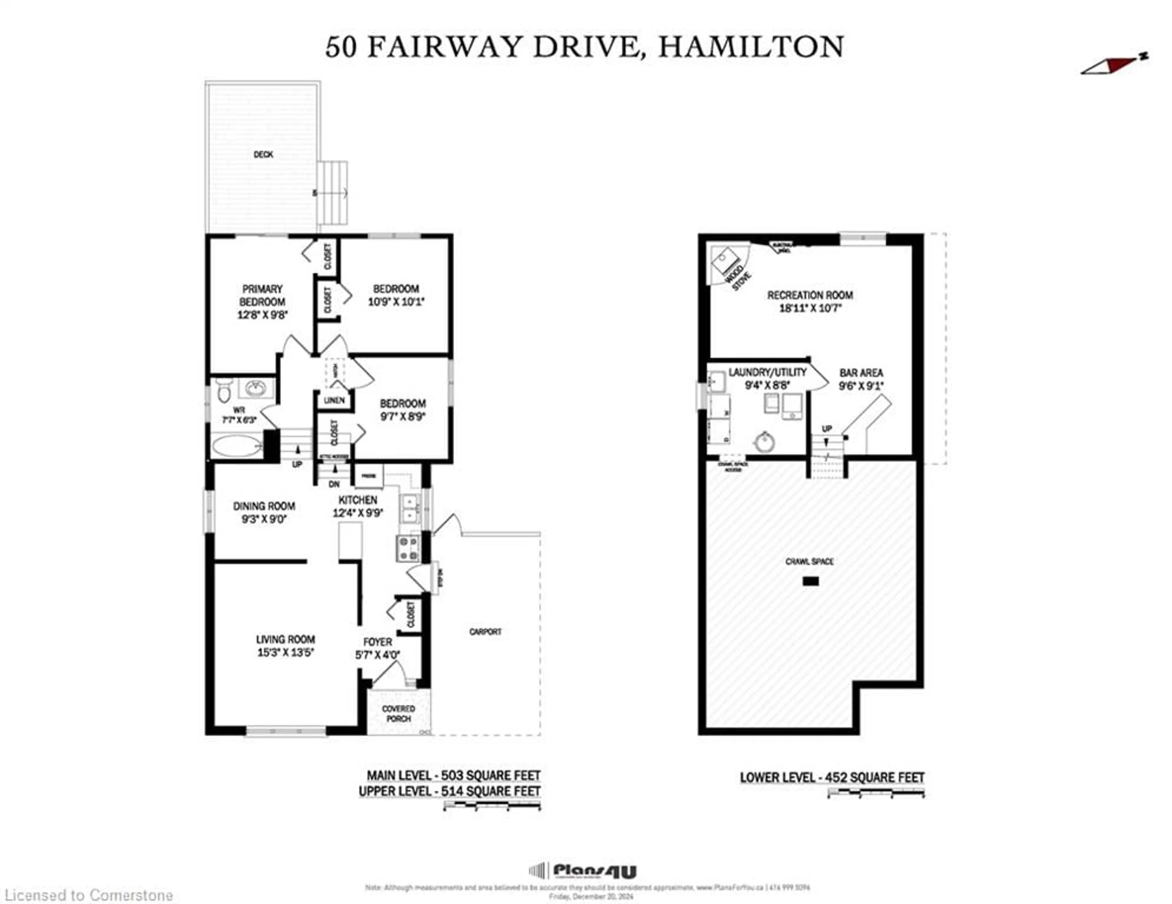 Floor plan for 50 Fairway Dr, Hamilton Ontario L8K 5L4