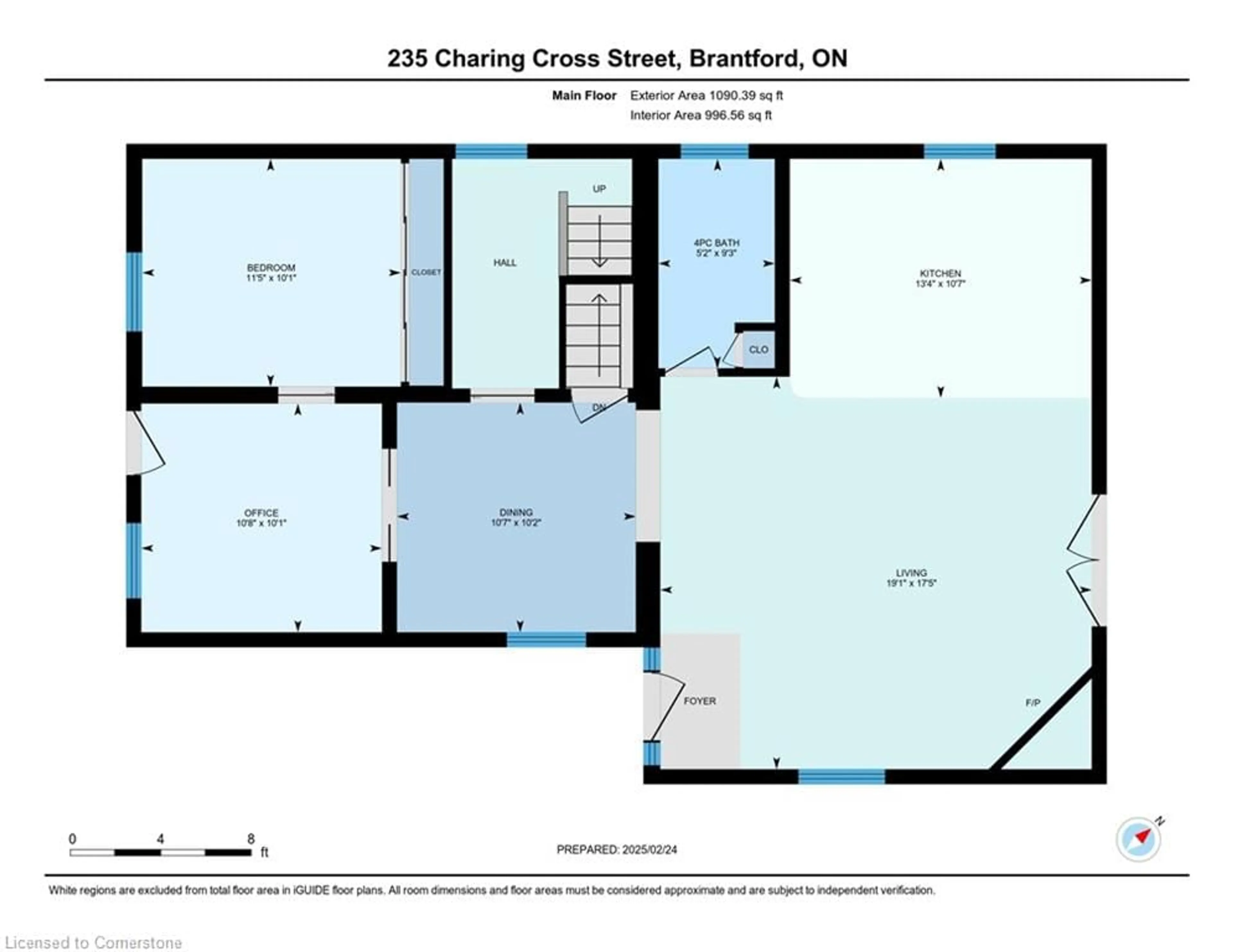 Floor plan for 235 Charing Cross St, Brantford Ontario N3R 2J7