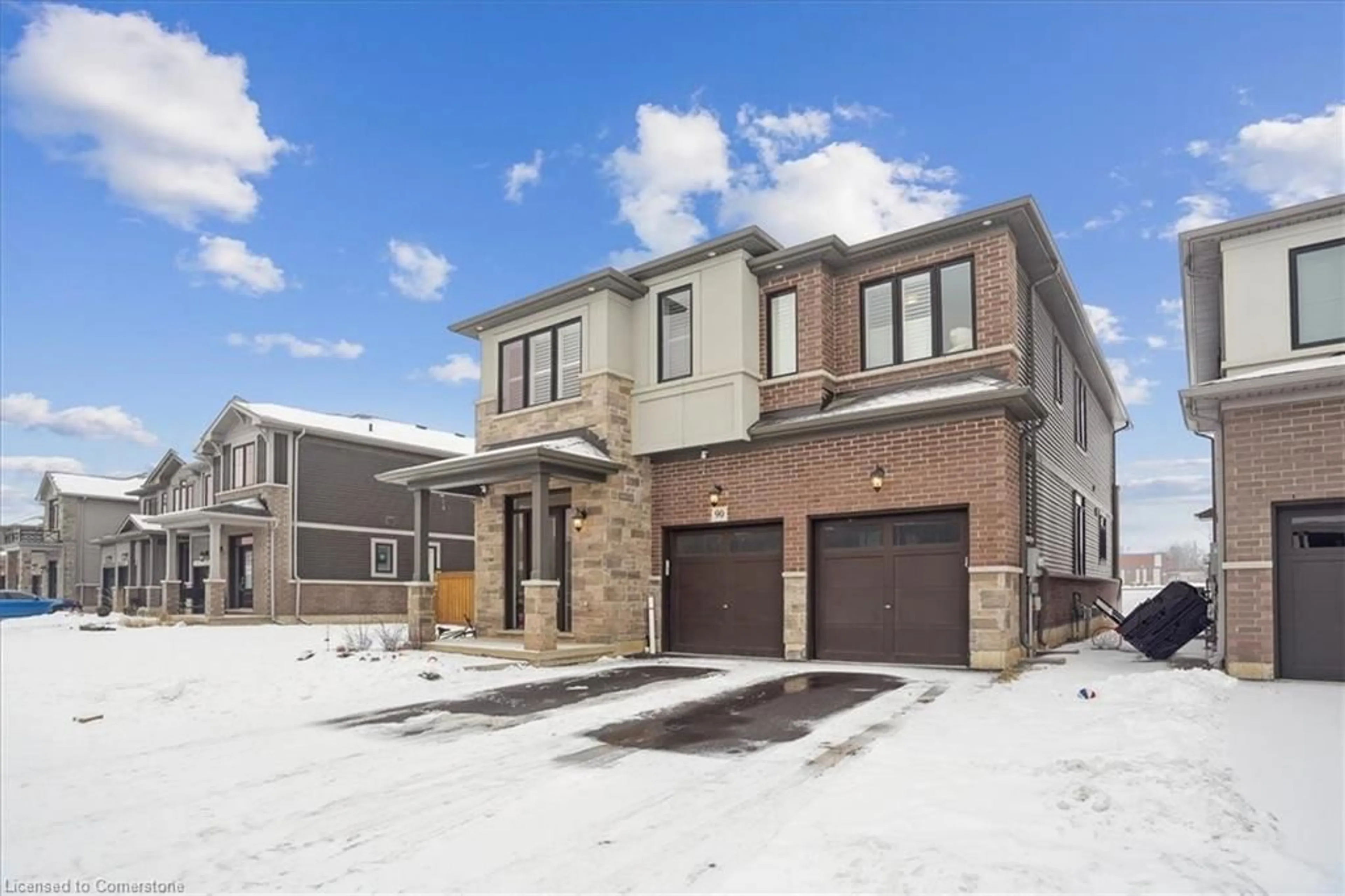 Home with brick exterior material, street for 90 Spitfire Drive Dr, Mount Hope Ontario L0R 1W0