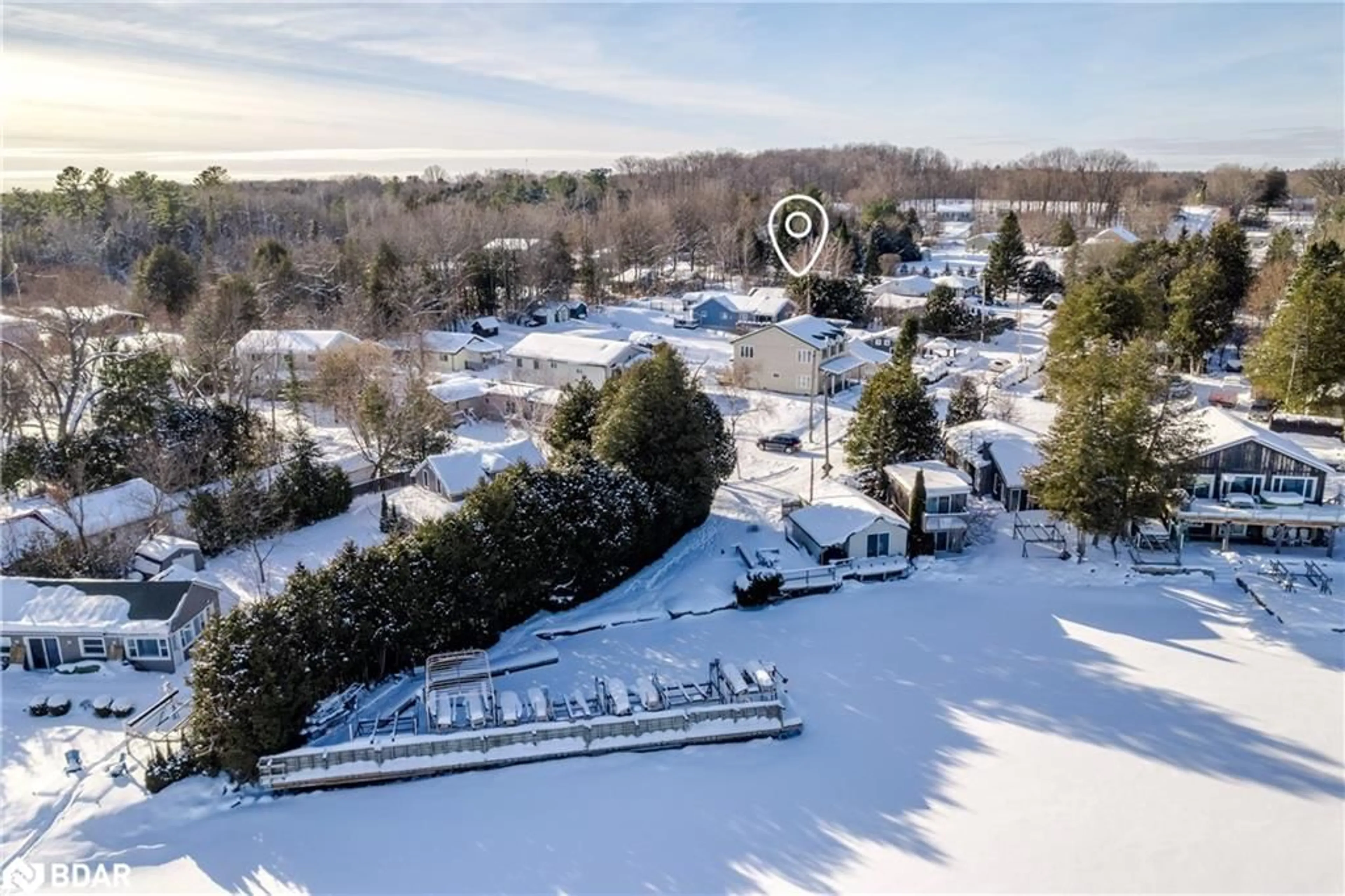 A pic from outside/outdoor area/front of a property/back of a property/a pic from drone, mountain view for 24 Cedar Dale Drive Dr, Kirkfield Ontario K0M 2B0