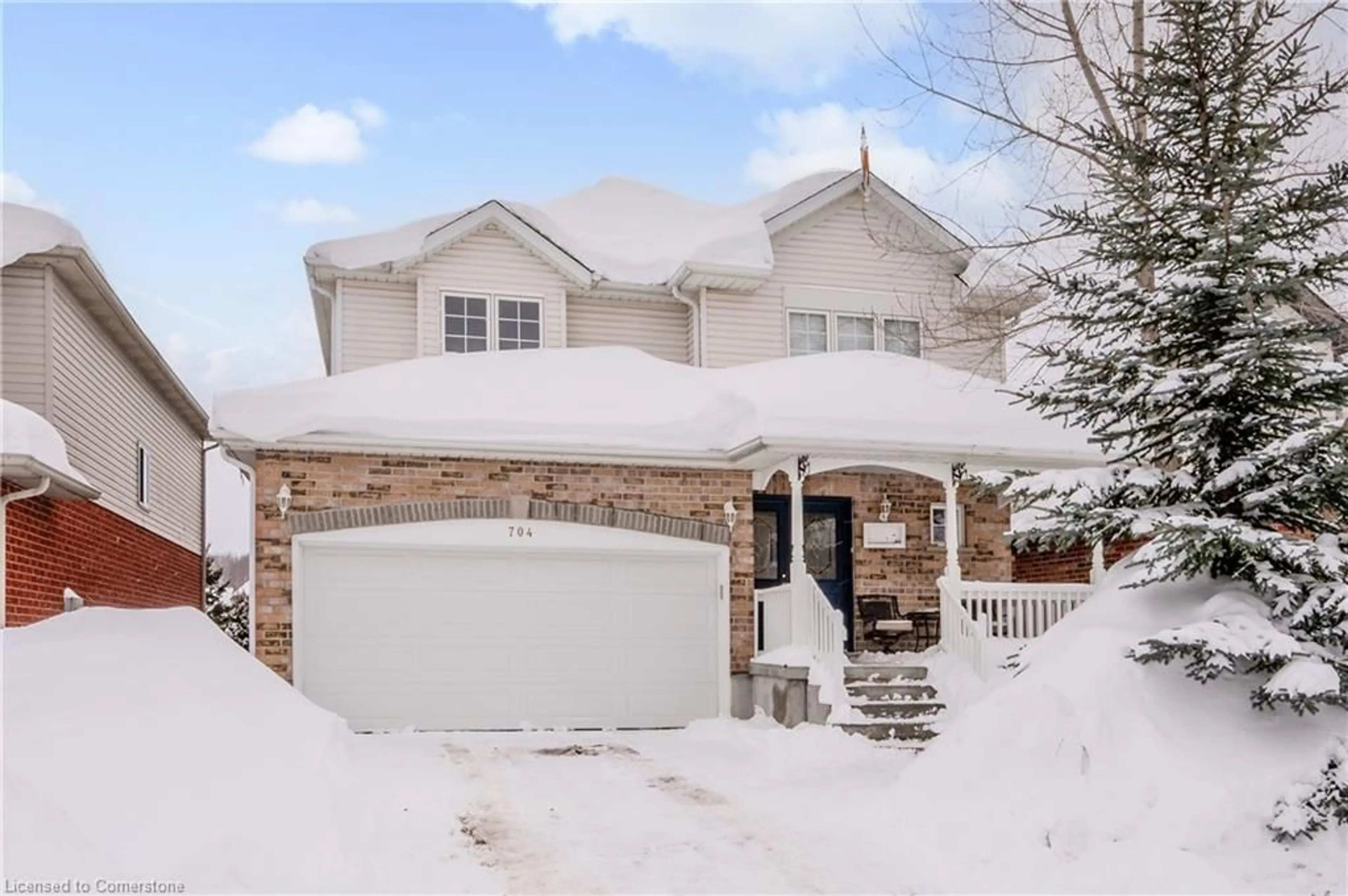 Home with brick exterior material, street for 704 Brandenburg Blvd, Waterloo Ontario N2T 2V4