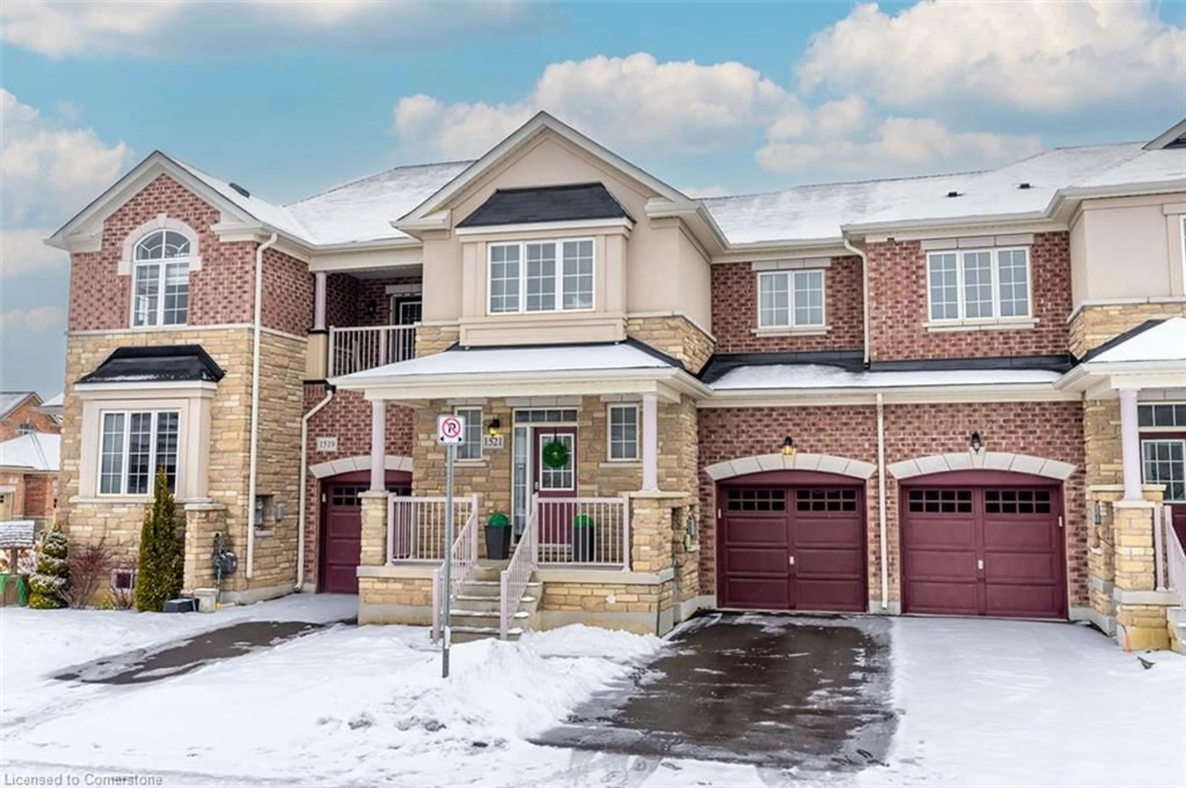 Home with brick exterior material, street for 1521 Carr Landng, Milton Ontario L9E 1H2