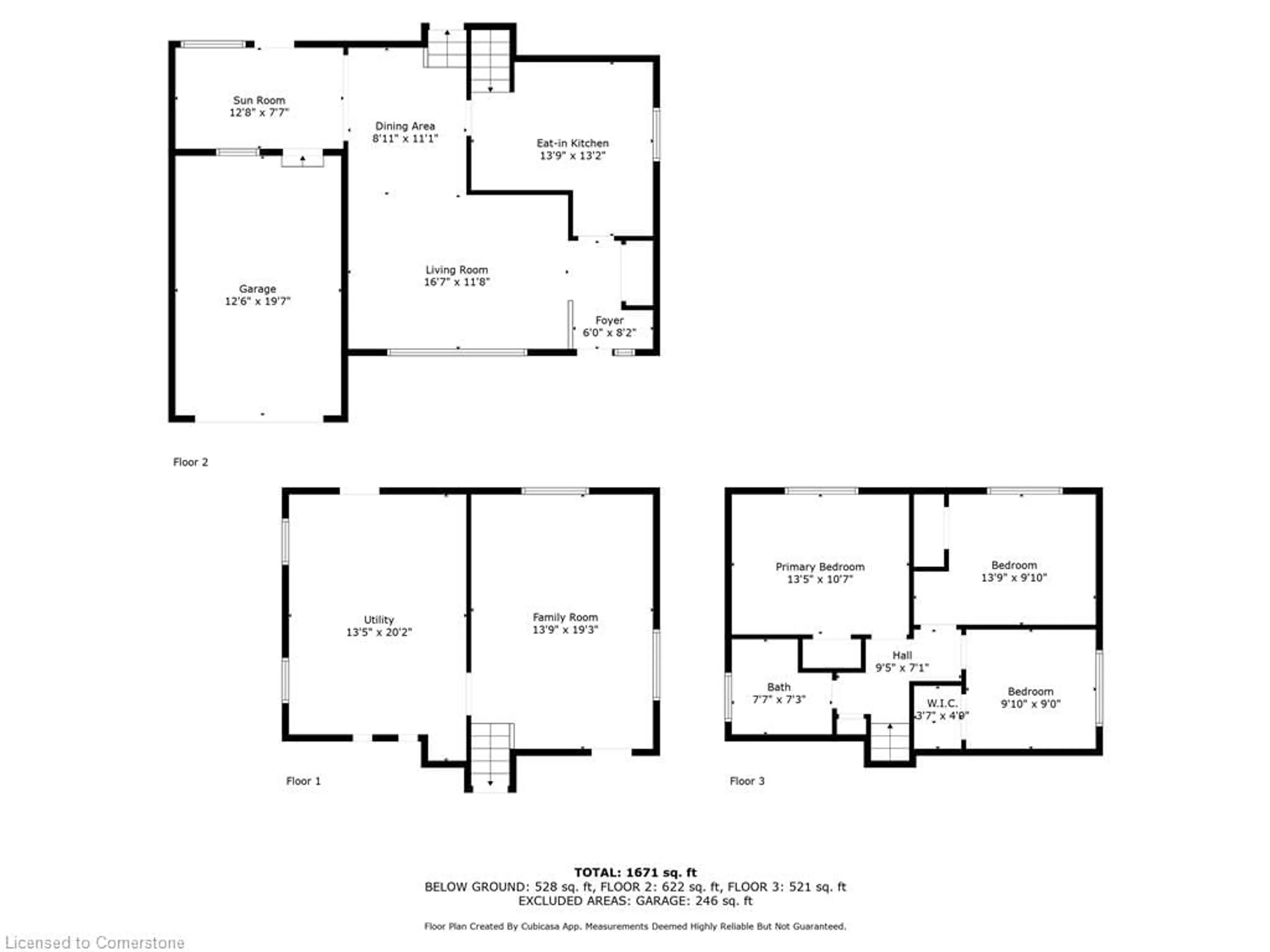 Floor plan for 698 West 5th St, Hamilton Ontario L9C 3R2