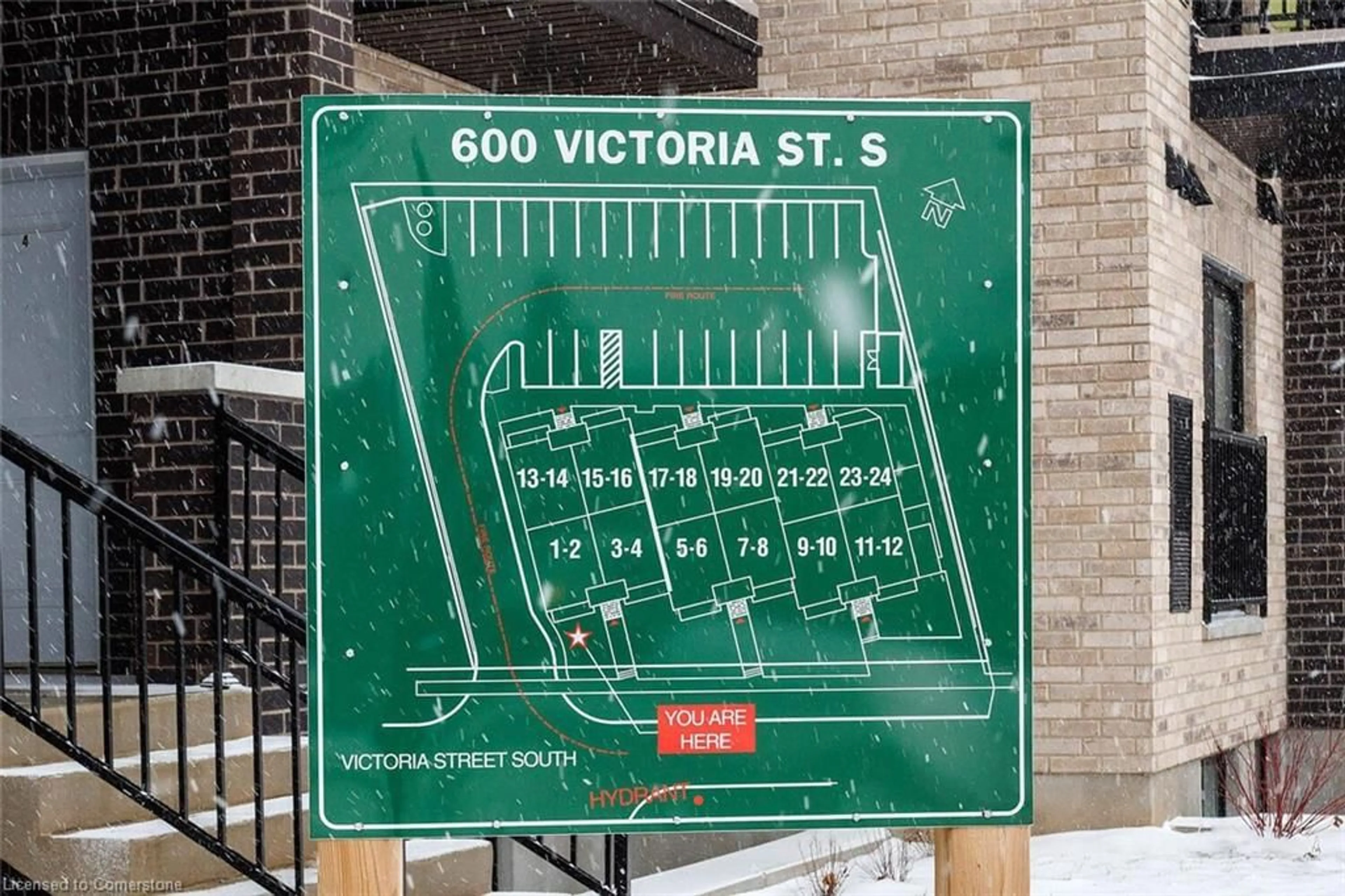 Picture of a map for 600 Victoria St #23, Kitchener Ontario N2M 0C3