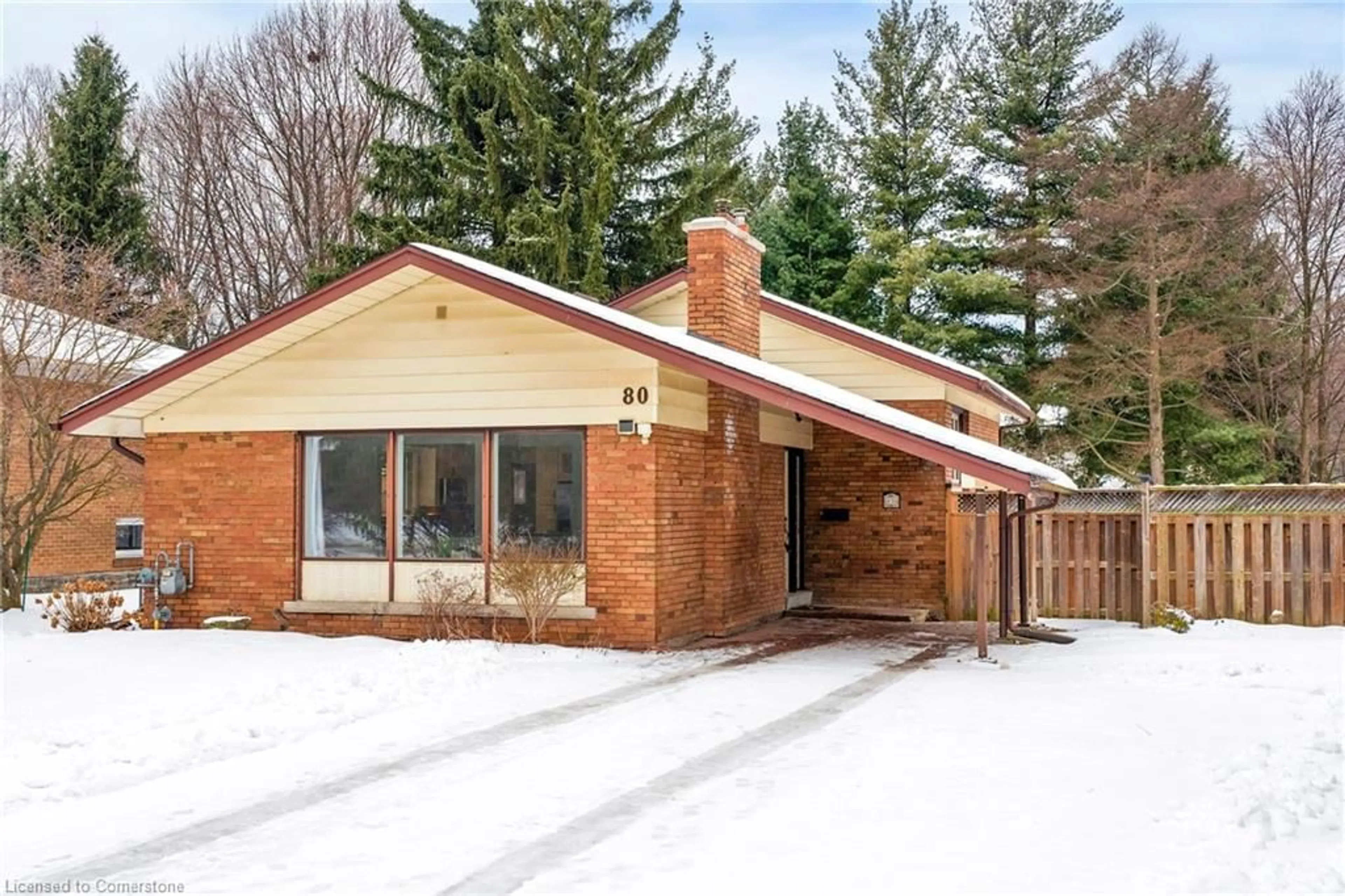 Home with brick exterior material, street for 80 Hostein Dr, Ancaster Ontario L9G 2S7