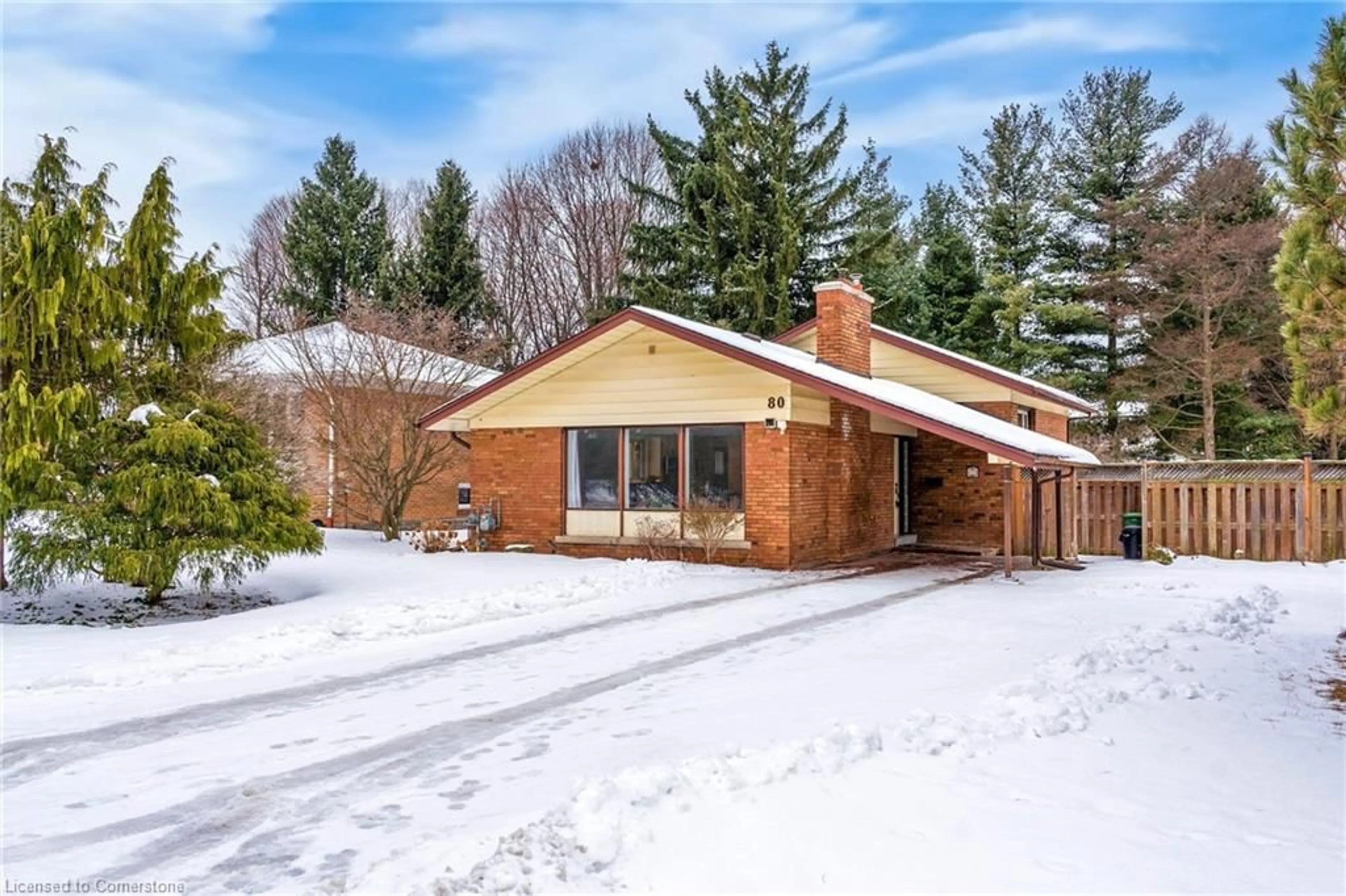 Home with brick exterior material, street for 80 Hostein Dr, Ancaster Ontario L9G 2S7