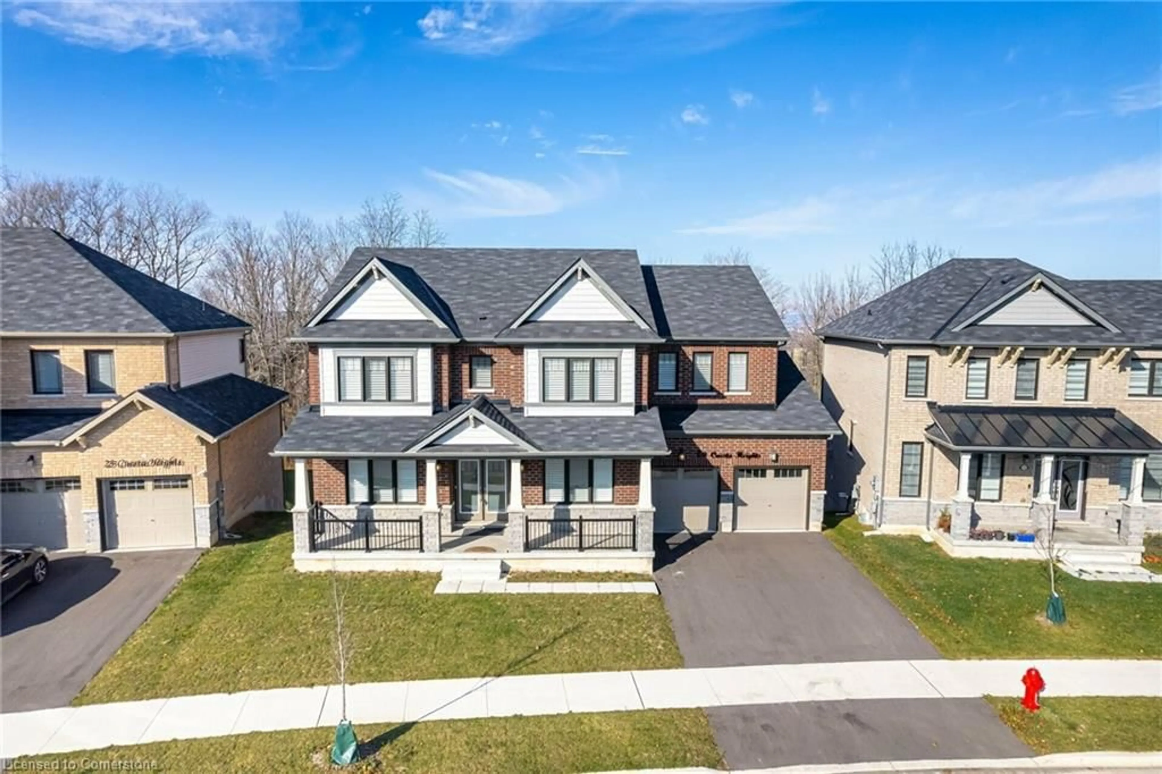 A pic from outside/outdoor area/front of a property/back of a property/a pic from drone, street for 29 Cuesta Hts, Stoney Creek Ontario L8J 0M3