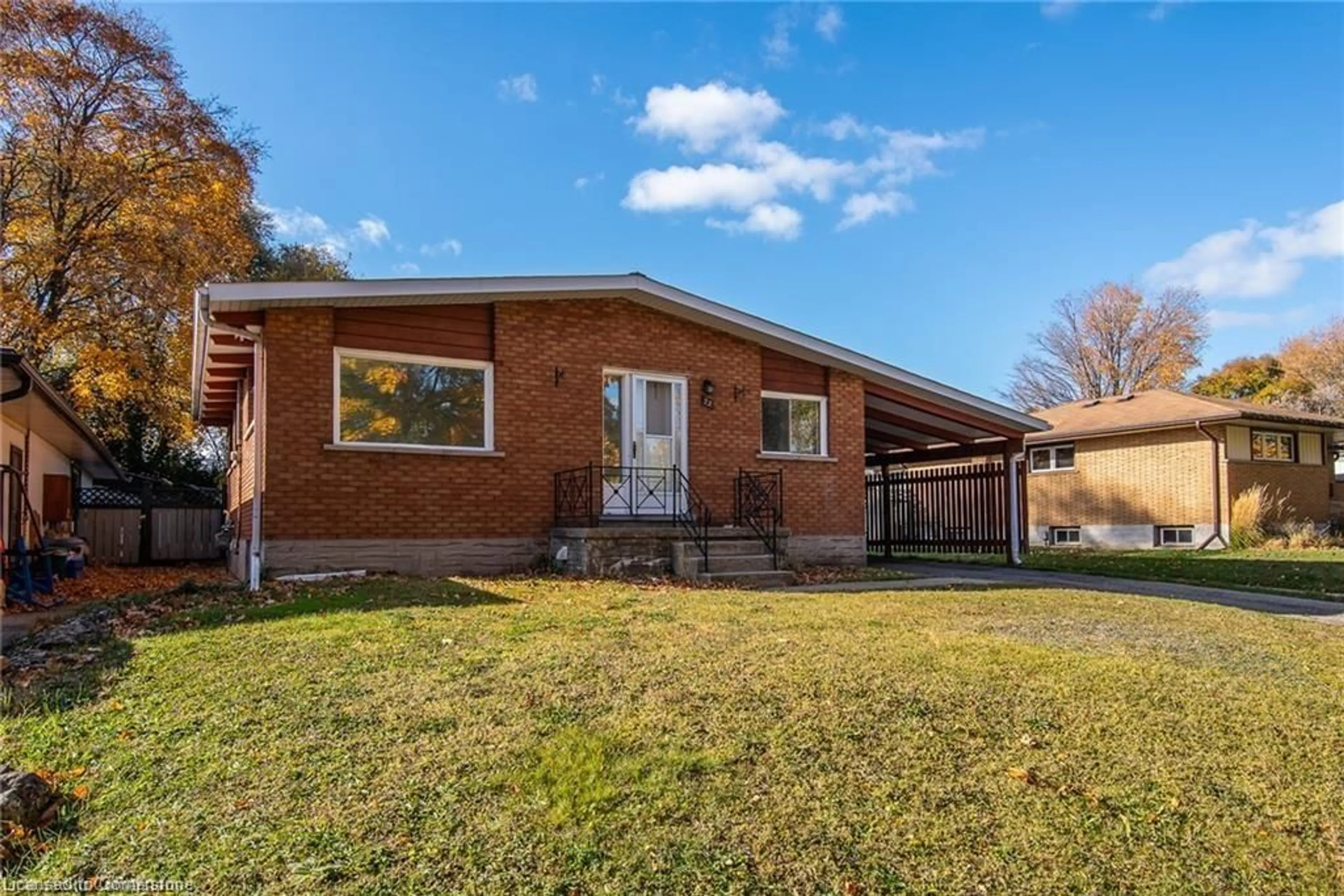 Home with brick exterior material, street for 72 Massey Ave, Kitchener Ontario N2C 1M3