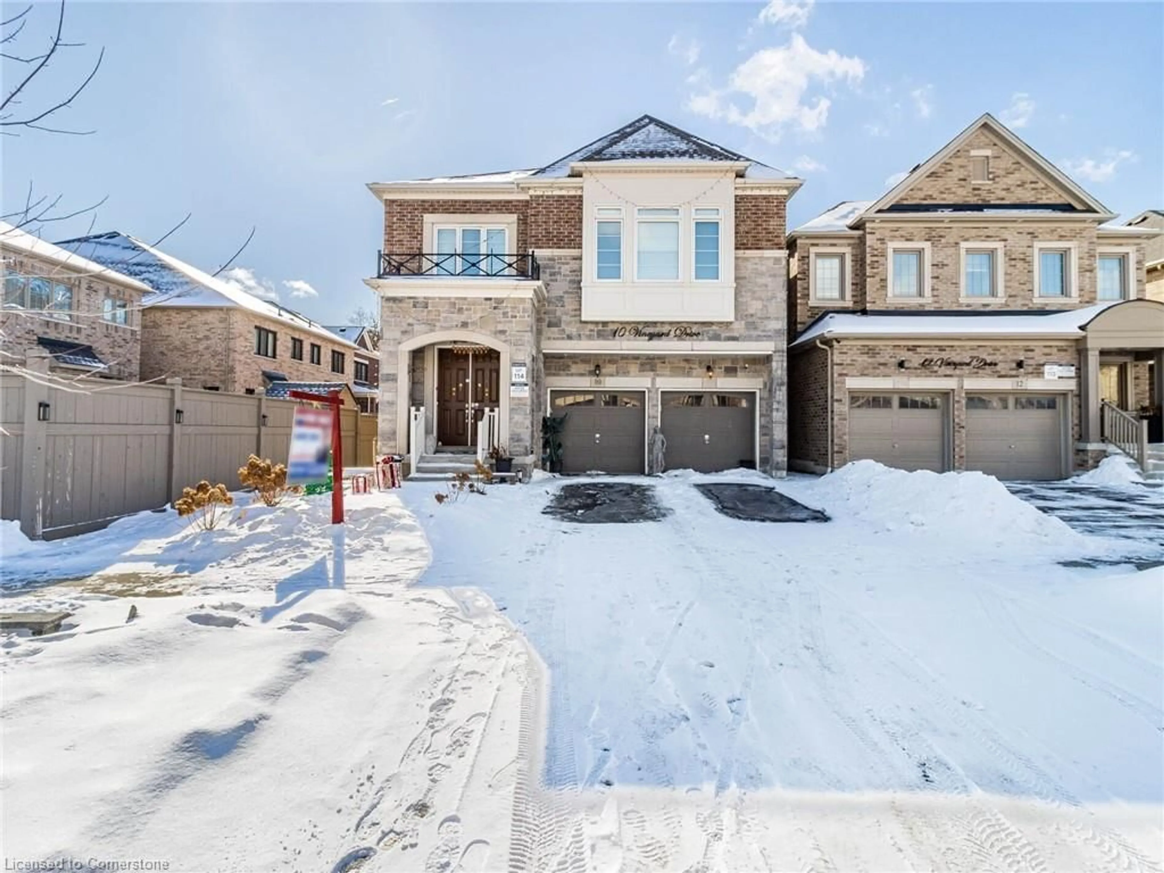 Home with brick exterior material, street for 10 Vineyard Drive, Brampton Ontario L6Y 2A5