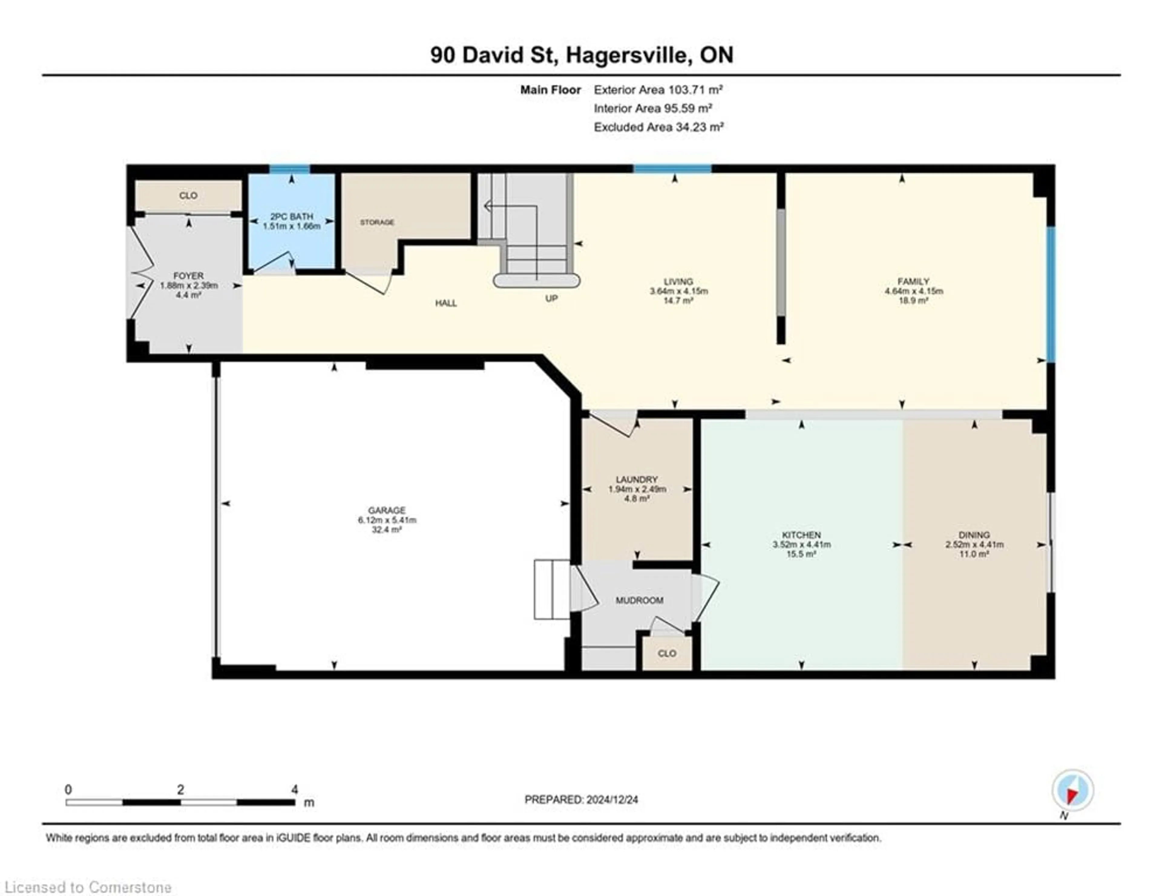 Floor plan for 90 David St, Hagersville Ontario N0A 1H0