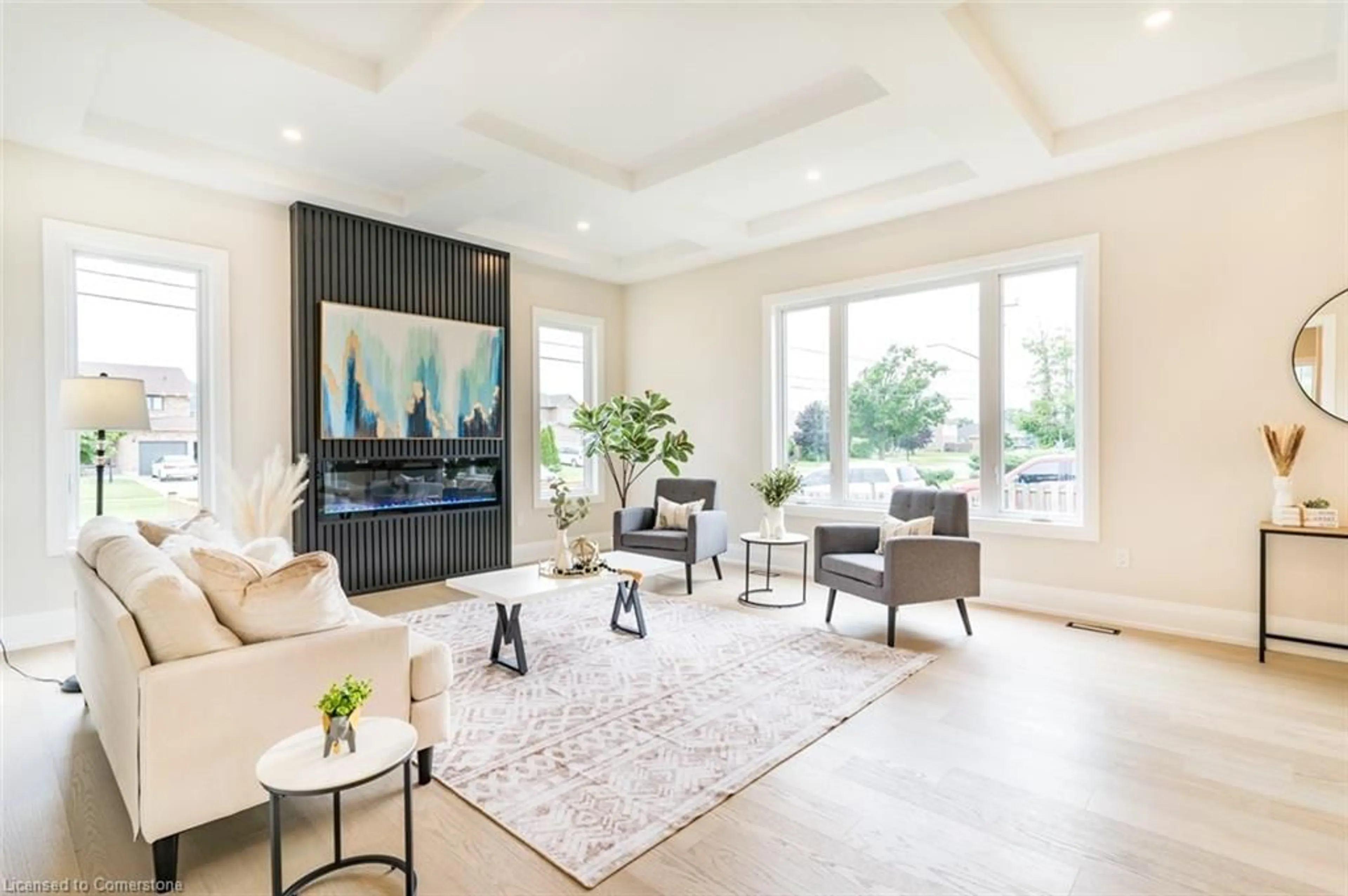 Living room with furniture, ceramic/tile floor for 1 West Ave, Winona Ontario L8E 5L5