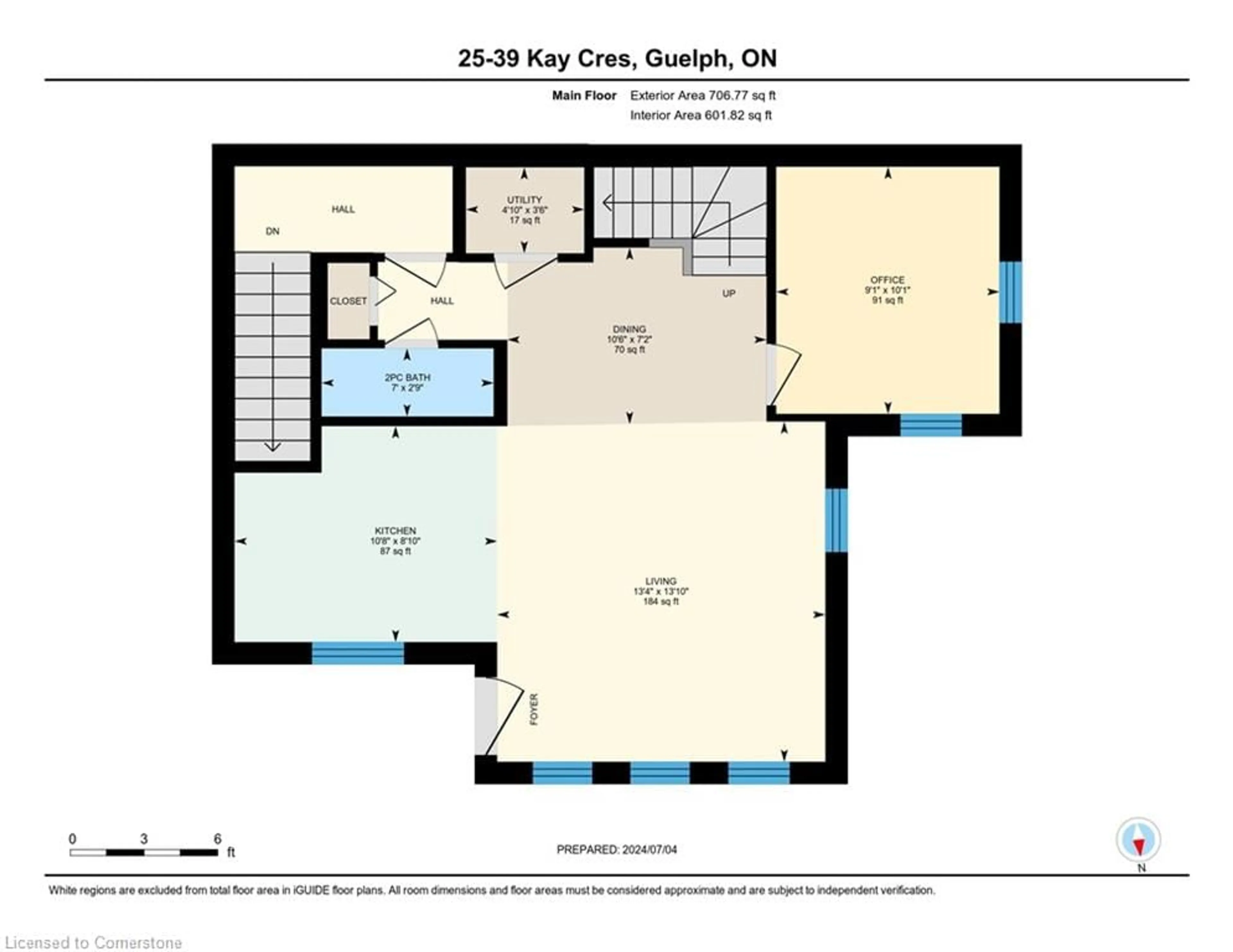 Floor plan for 39 Kay Cres #25, Guelph Ontario N1L 1H1