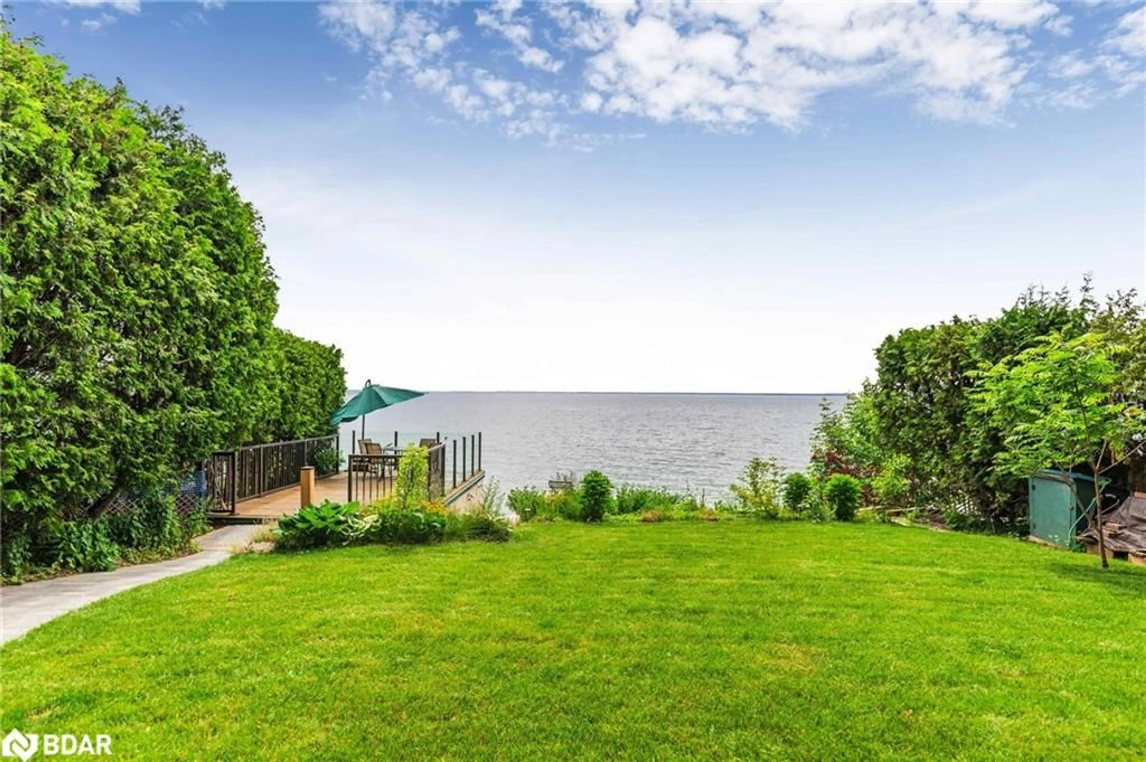 Patio, water/lake/river/ocean view for 3539 Crescent Harbour Road Rd, Innisfil Ontario L9S 2Y7