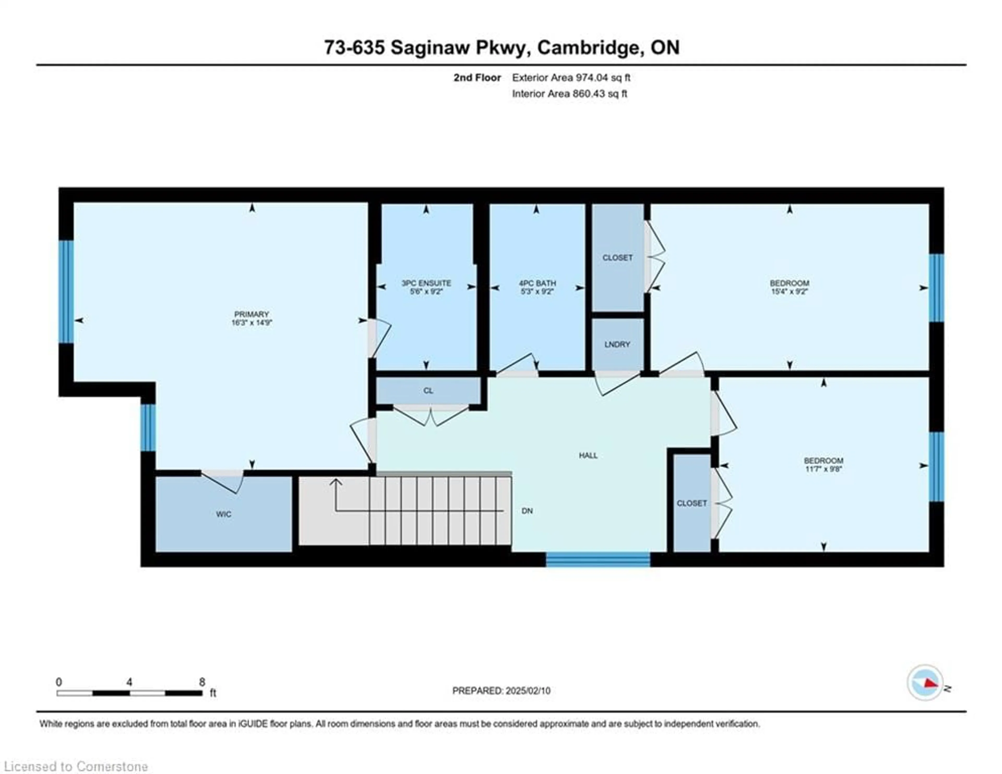 Floor plan for 635 Saginaw Pky #73, Cambridge Ontario N1T 0C1